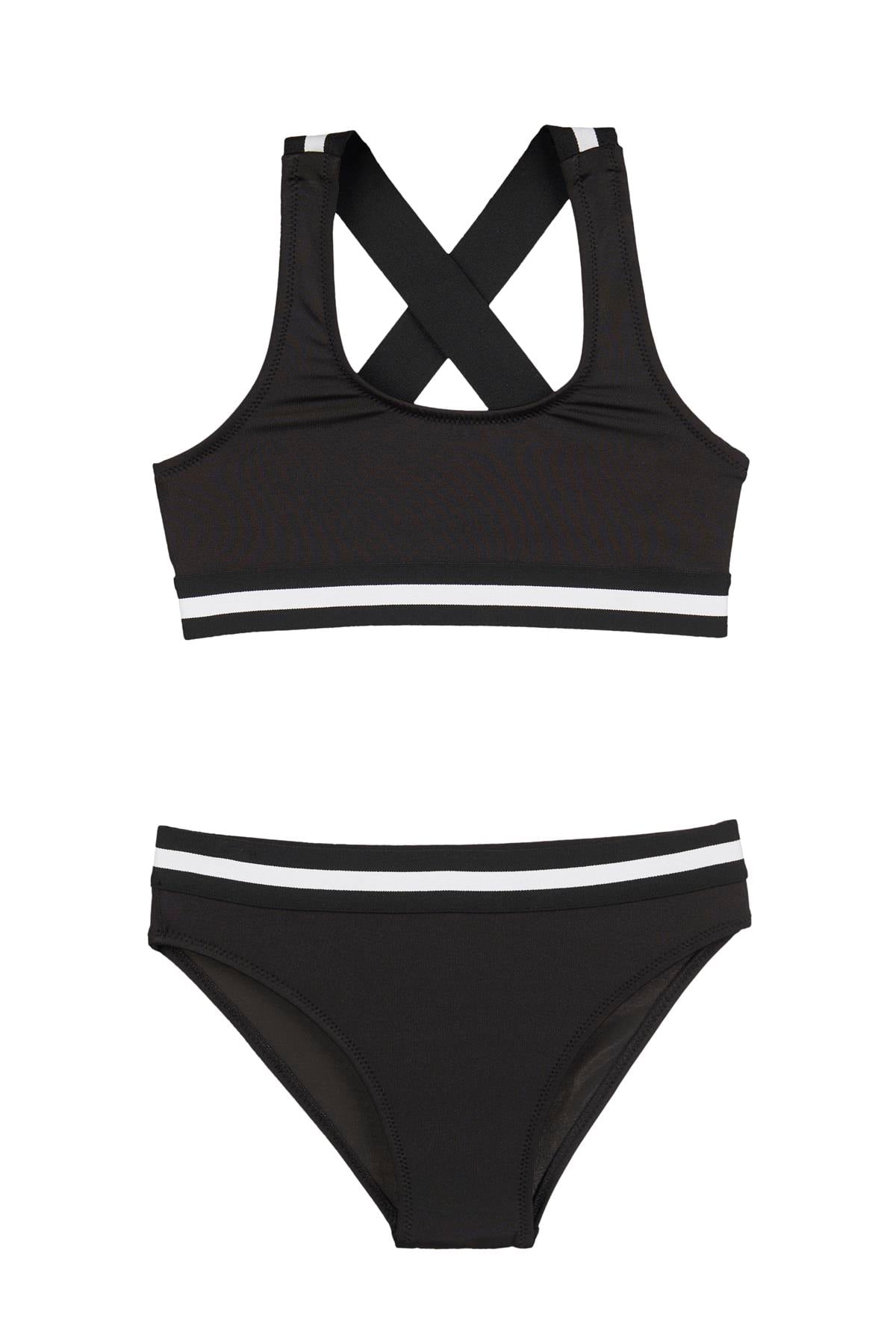 Lastikli Çocuk Bikini Siyah 234201