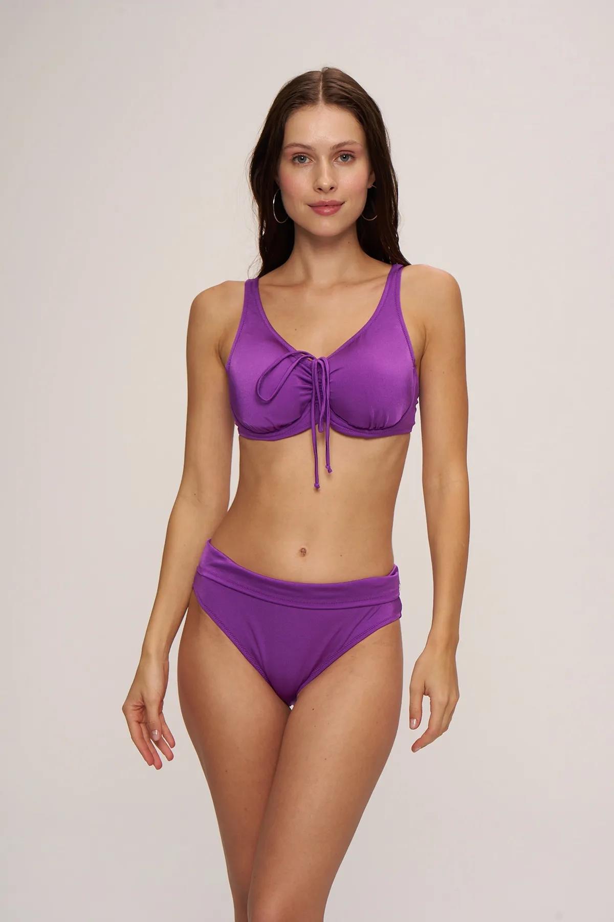 Melt Önü Sürgülü Toparlayıcı Bikini Takım - MOR