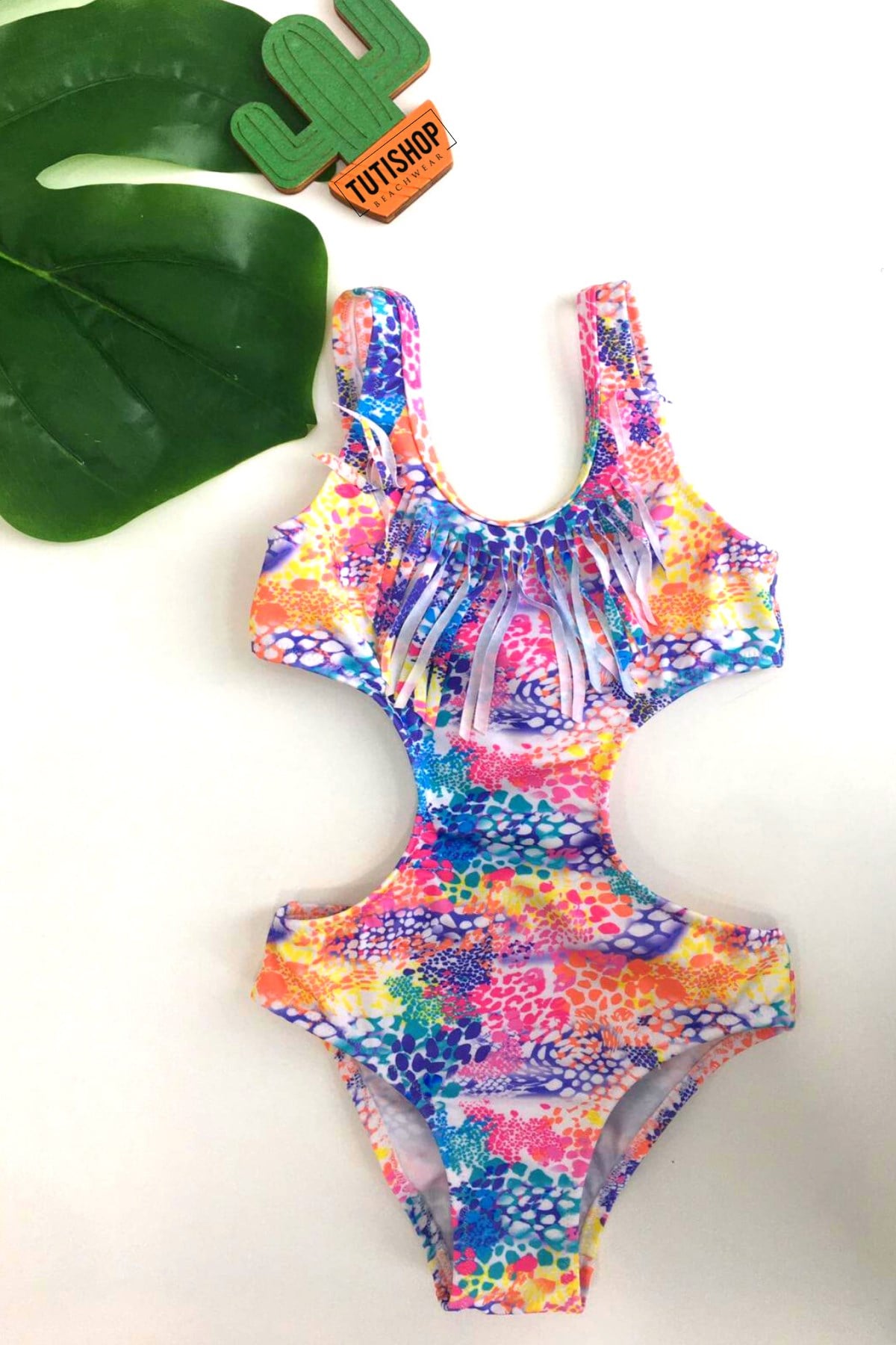 Pierre Cardin Püsküllü Kız Çocuk Mayokini Rainbow 224600
