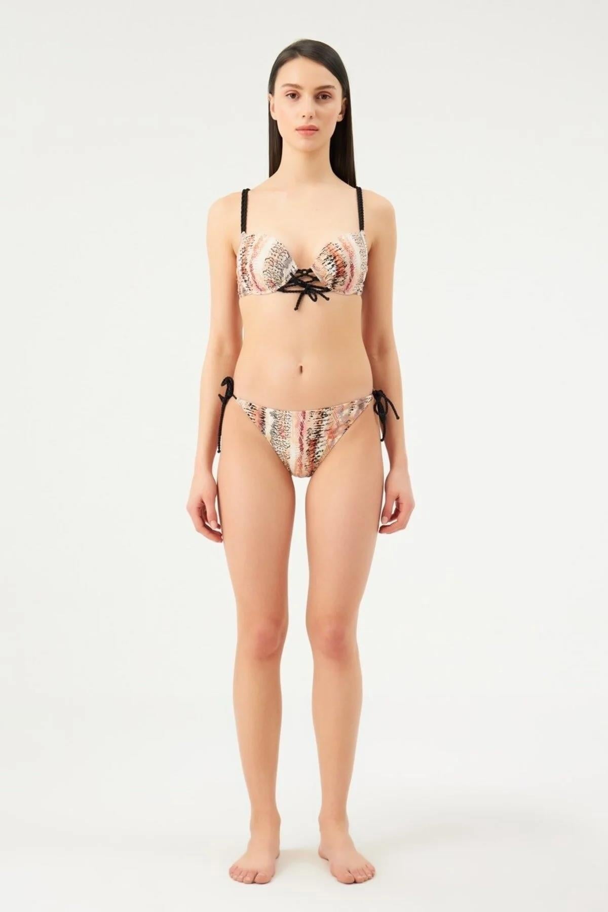 1012ESBK DOUBLE PUSH-UP BİKİNİ TK. CAFFE