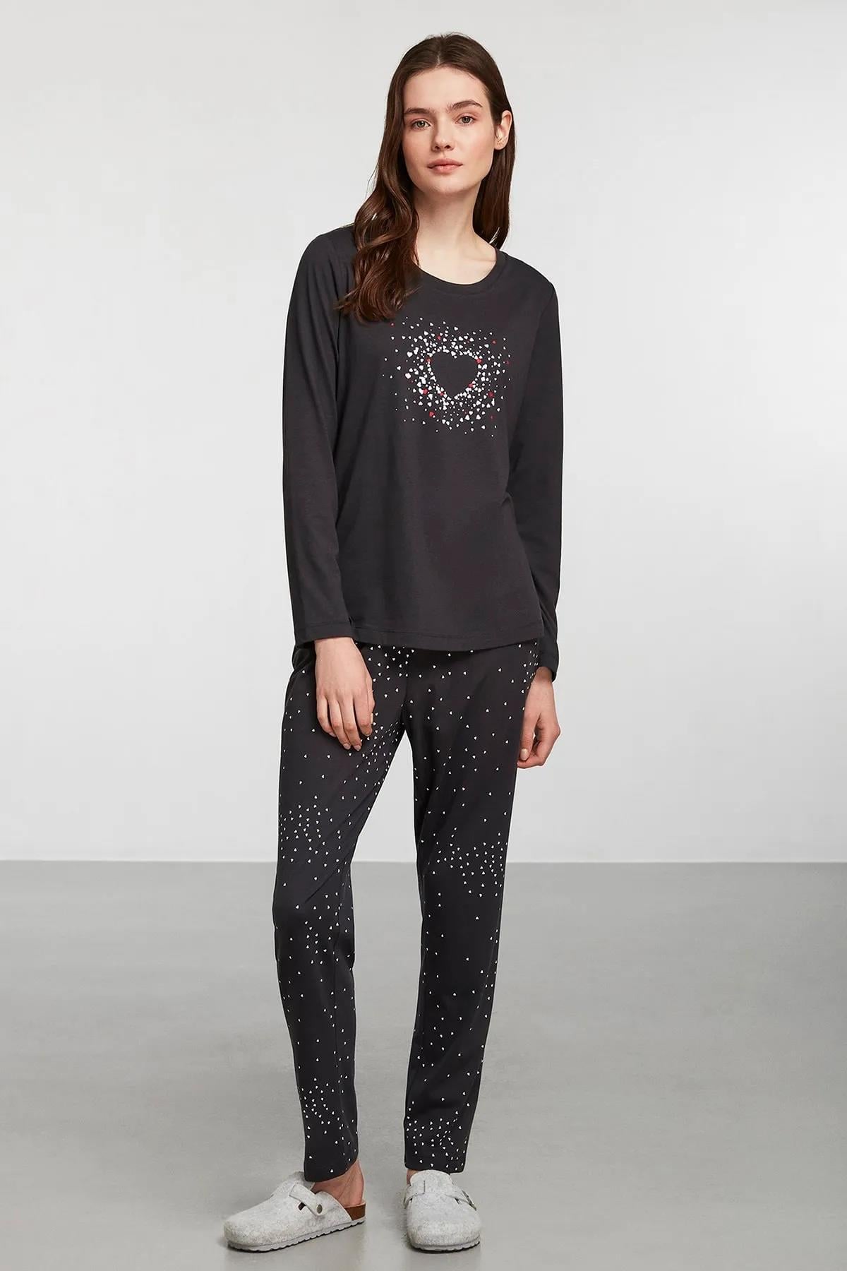 Catherines Pijama Takım Antrasit 1934PJTK