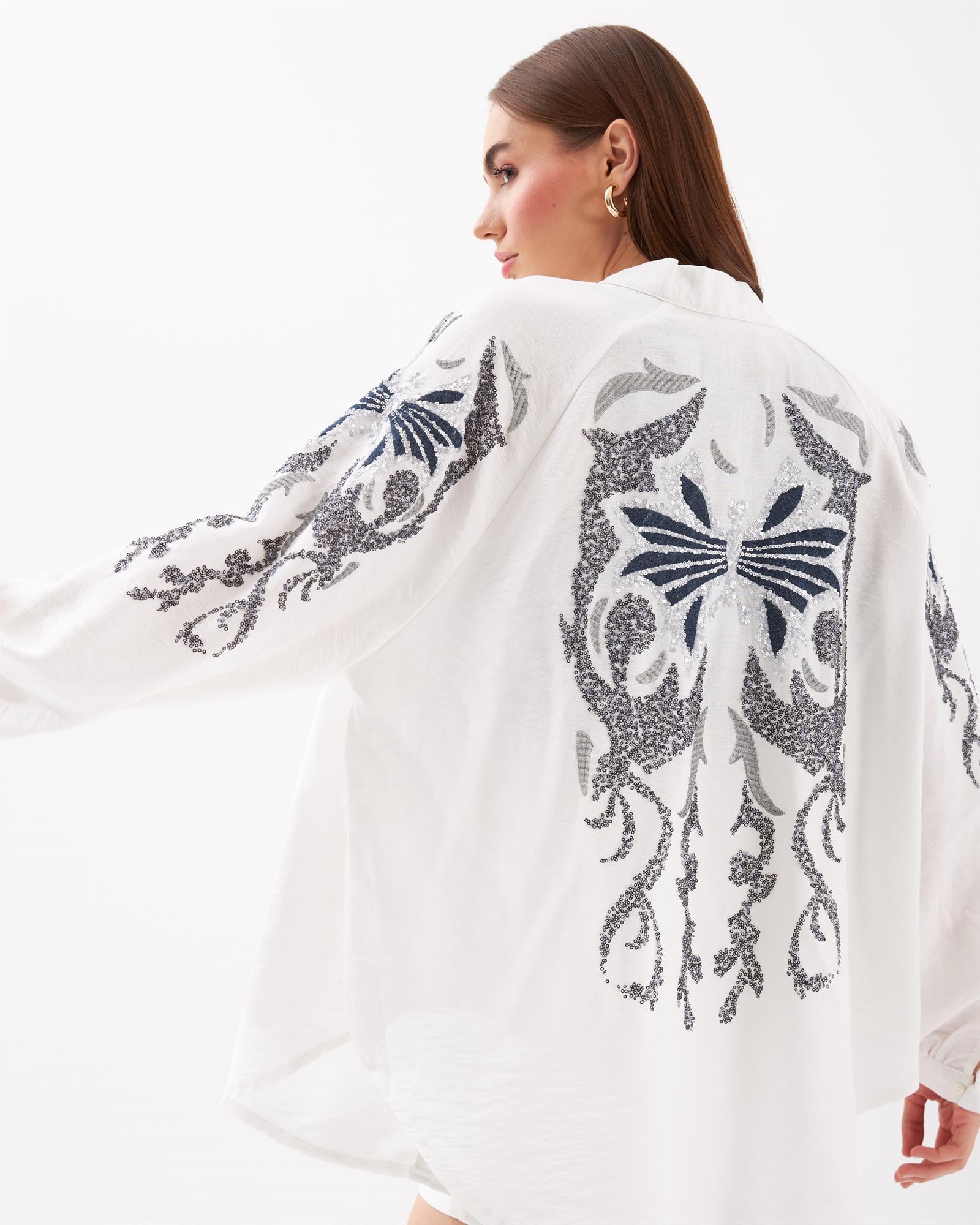 Butterfly Kimono Beyaz
