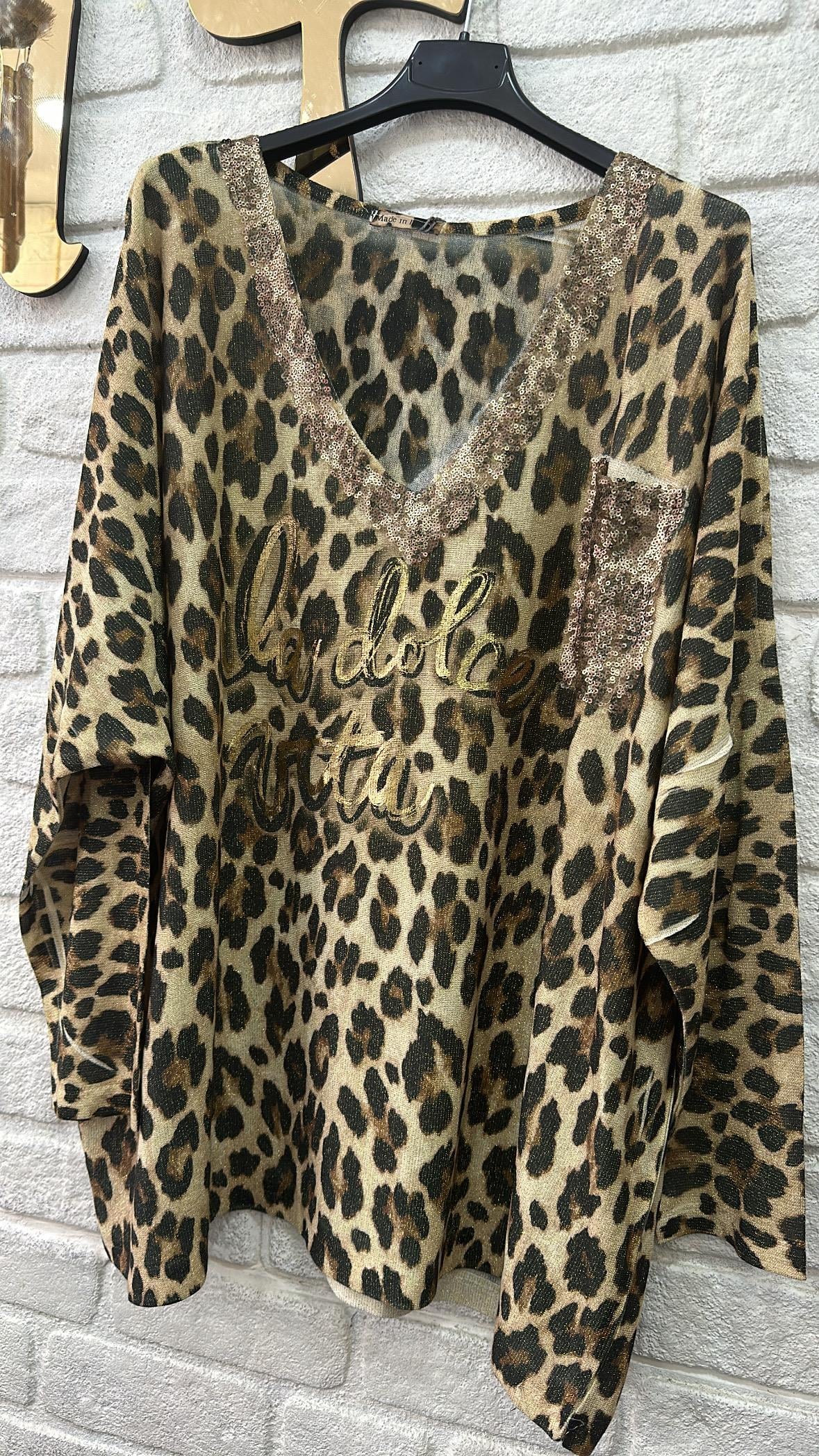  İthal Bluz Leopar 