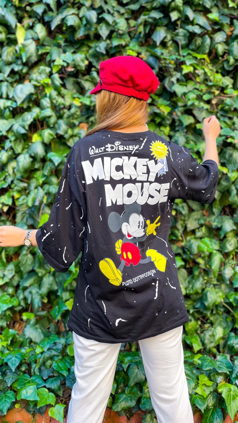 Disney Arkası Yazılı T-shirt
