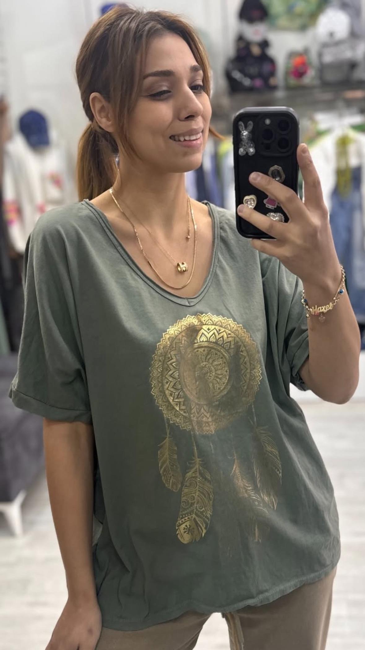 İthal Bluz Parlak Desen 