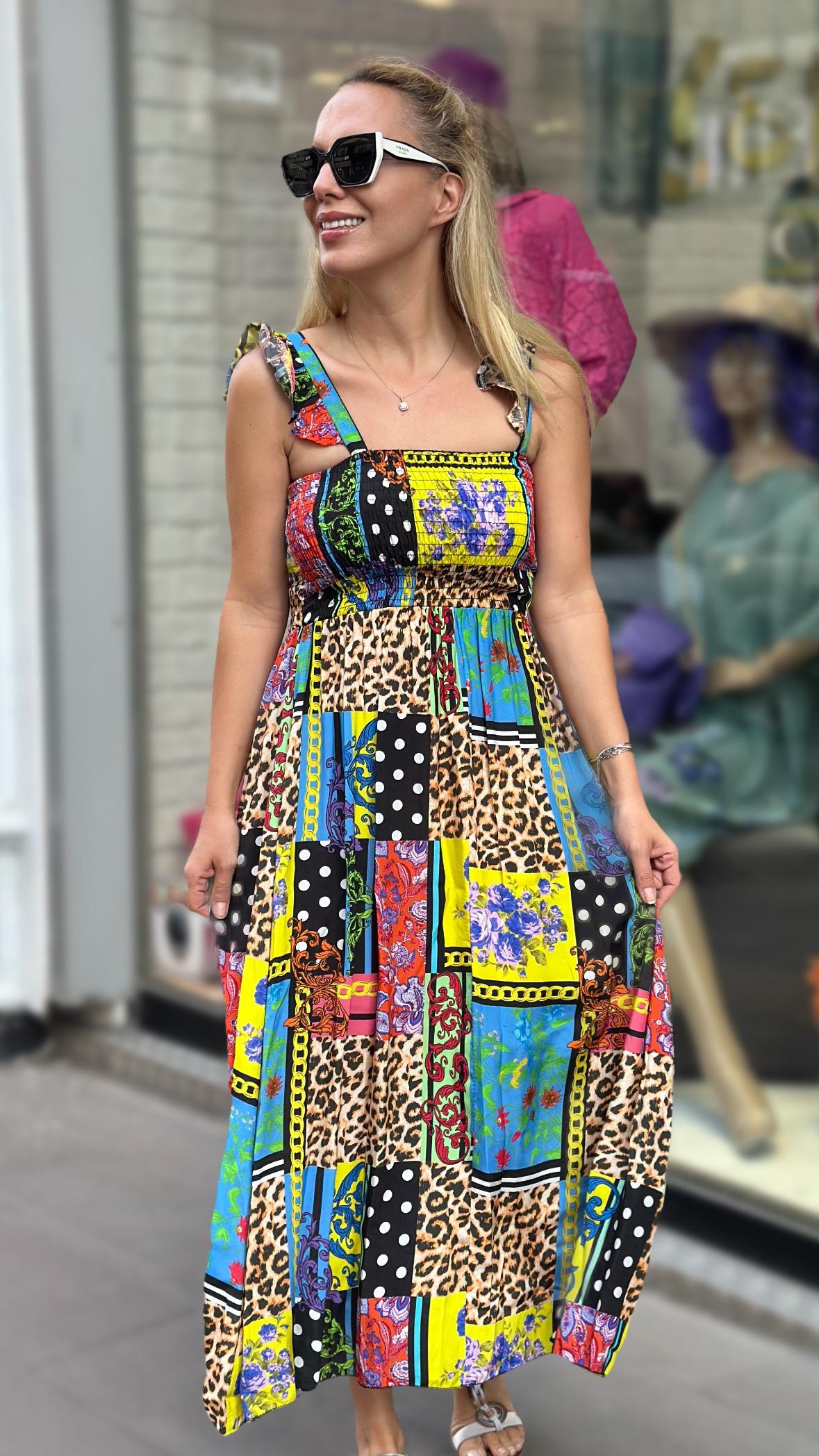 İthal Elbise Leoparli