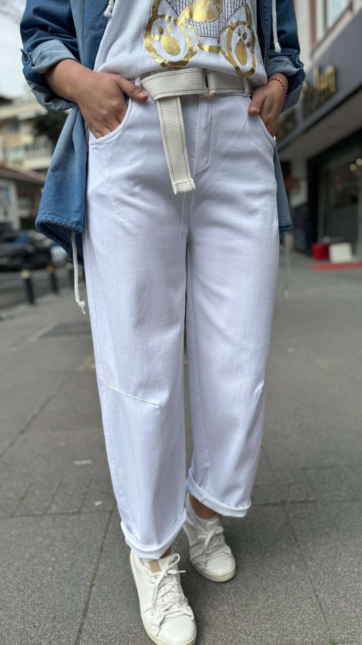 İthal Kemerli Pantolon  