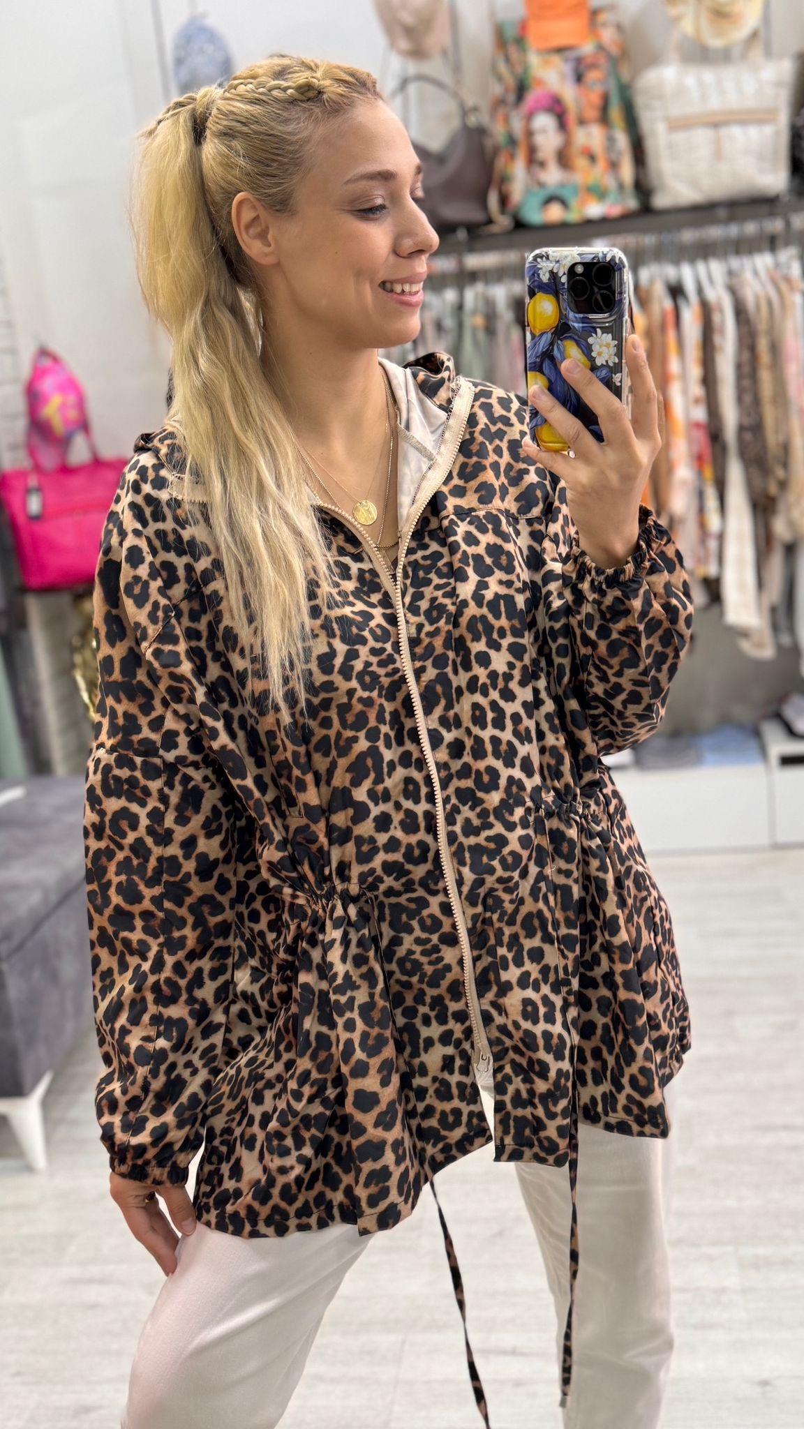 İthal Leopar Ceket 