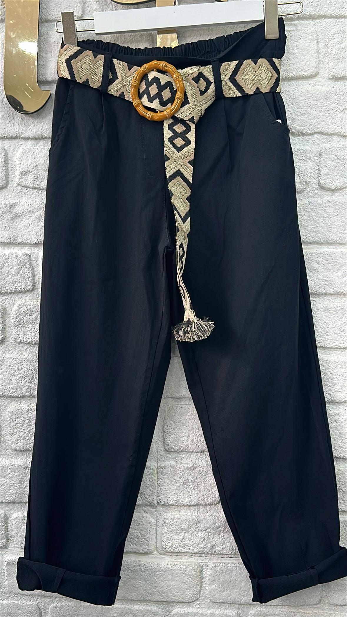 İthal Pantolon Kemeri Desenli