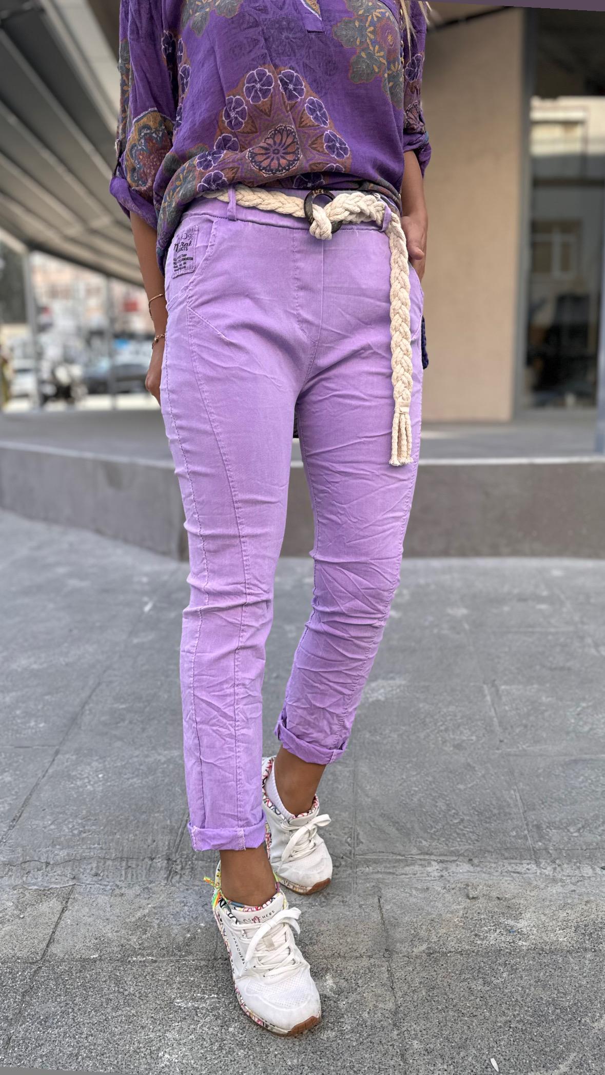 İthal Pantolon Lila