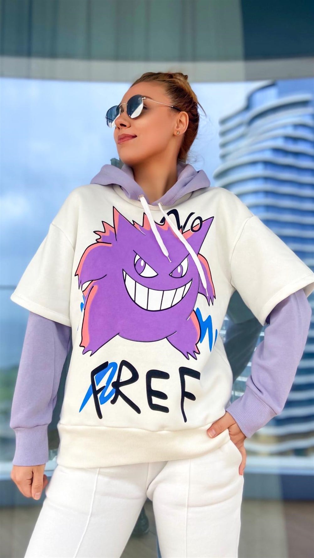 Lila Kol Sweatshirt 