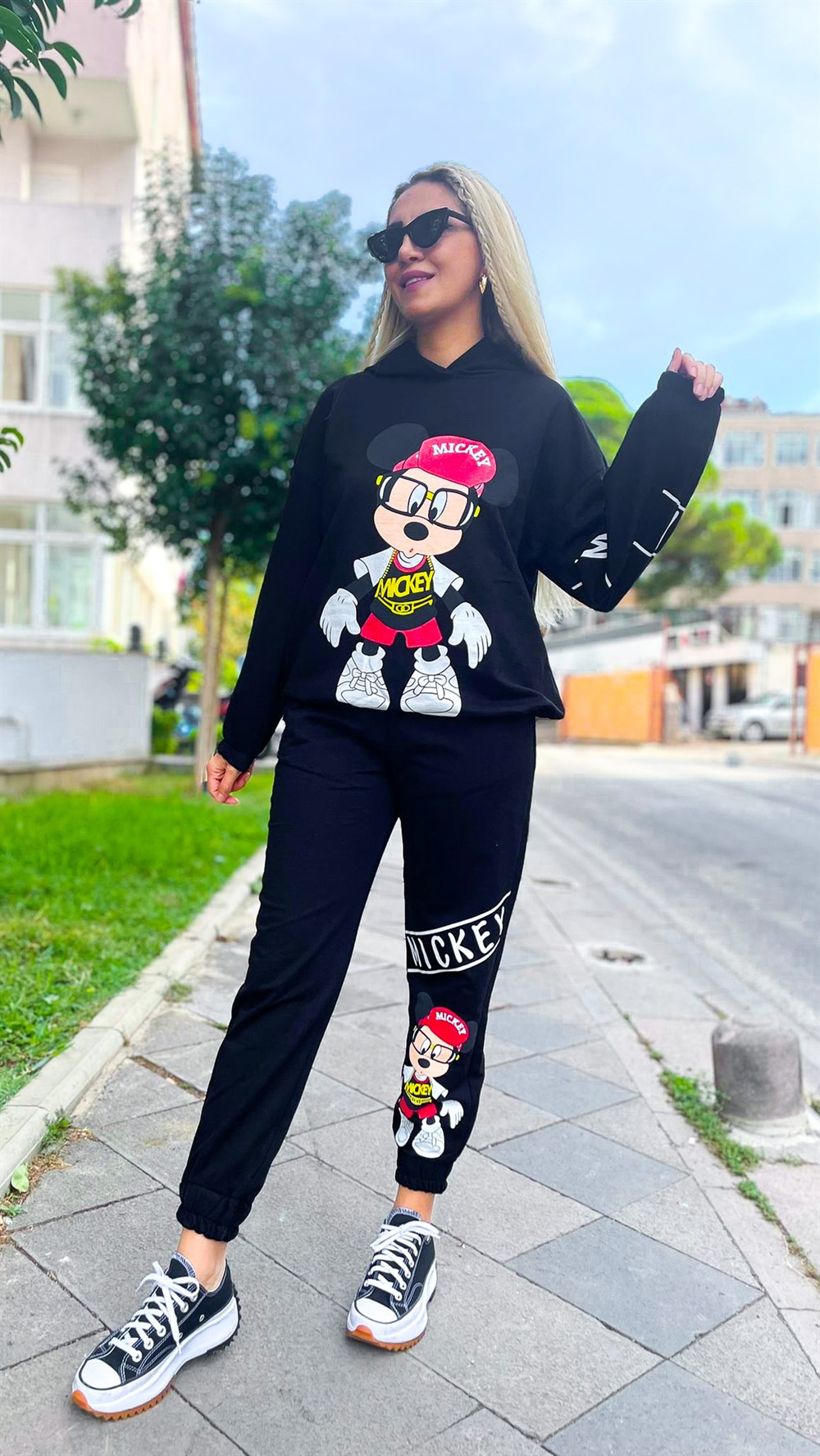 Mickey Eşofman Takımı Siyah