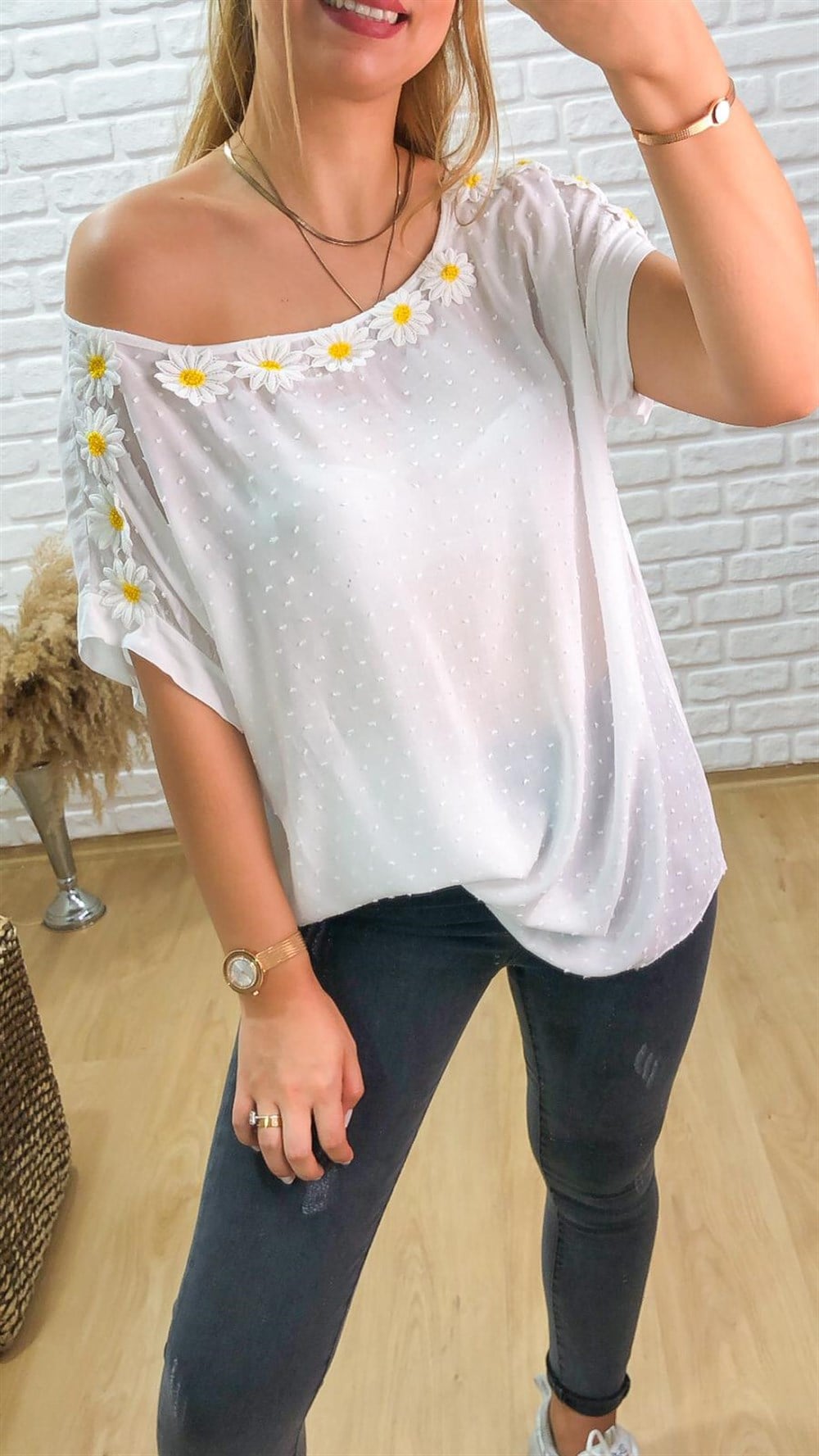 Papatyalı İthal Bluz
