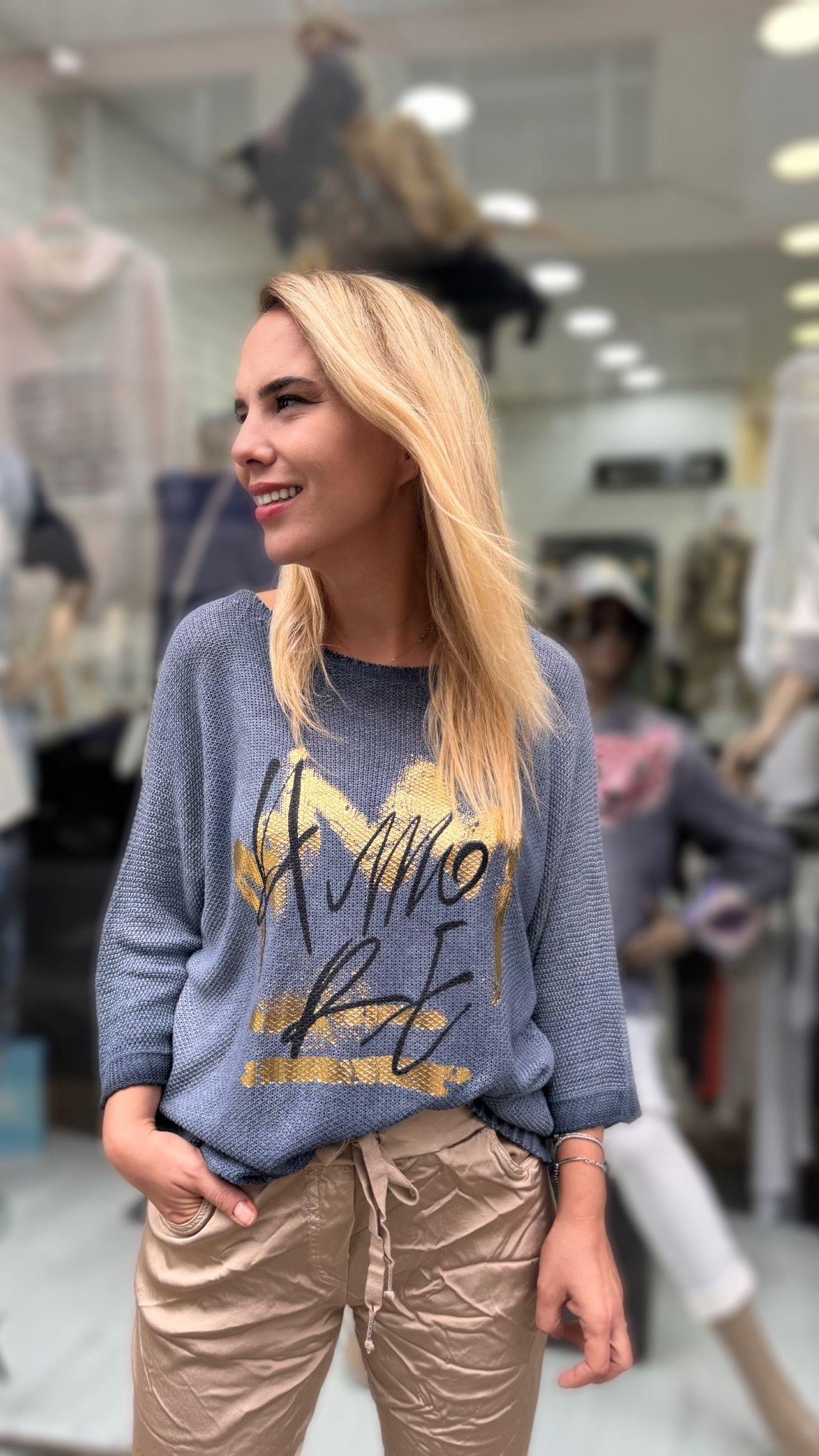  İthal Bluz Yazılı 