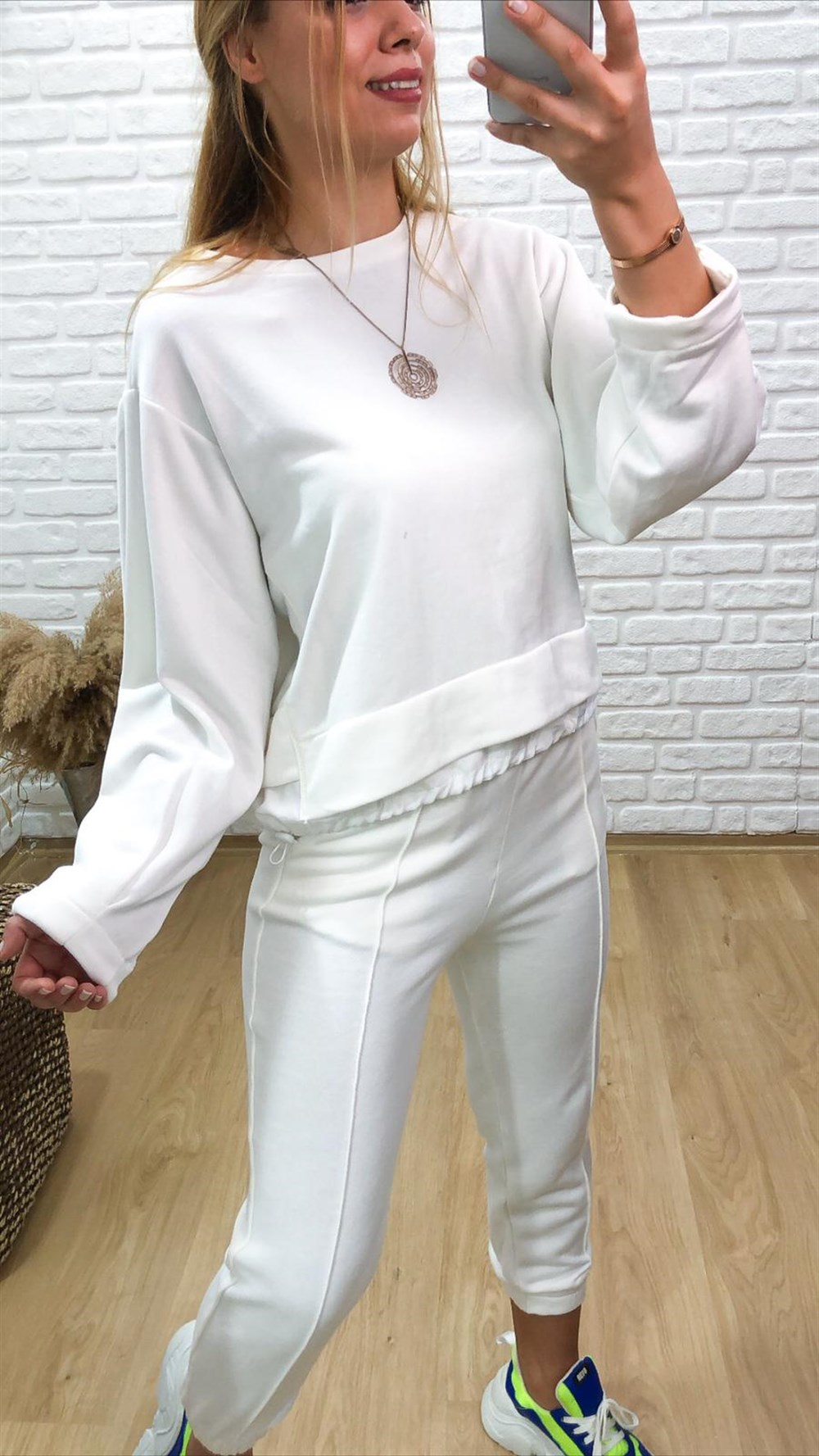 Beli Büzgülü Sweat