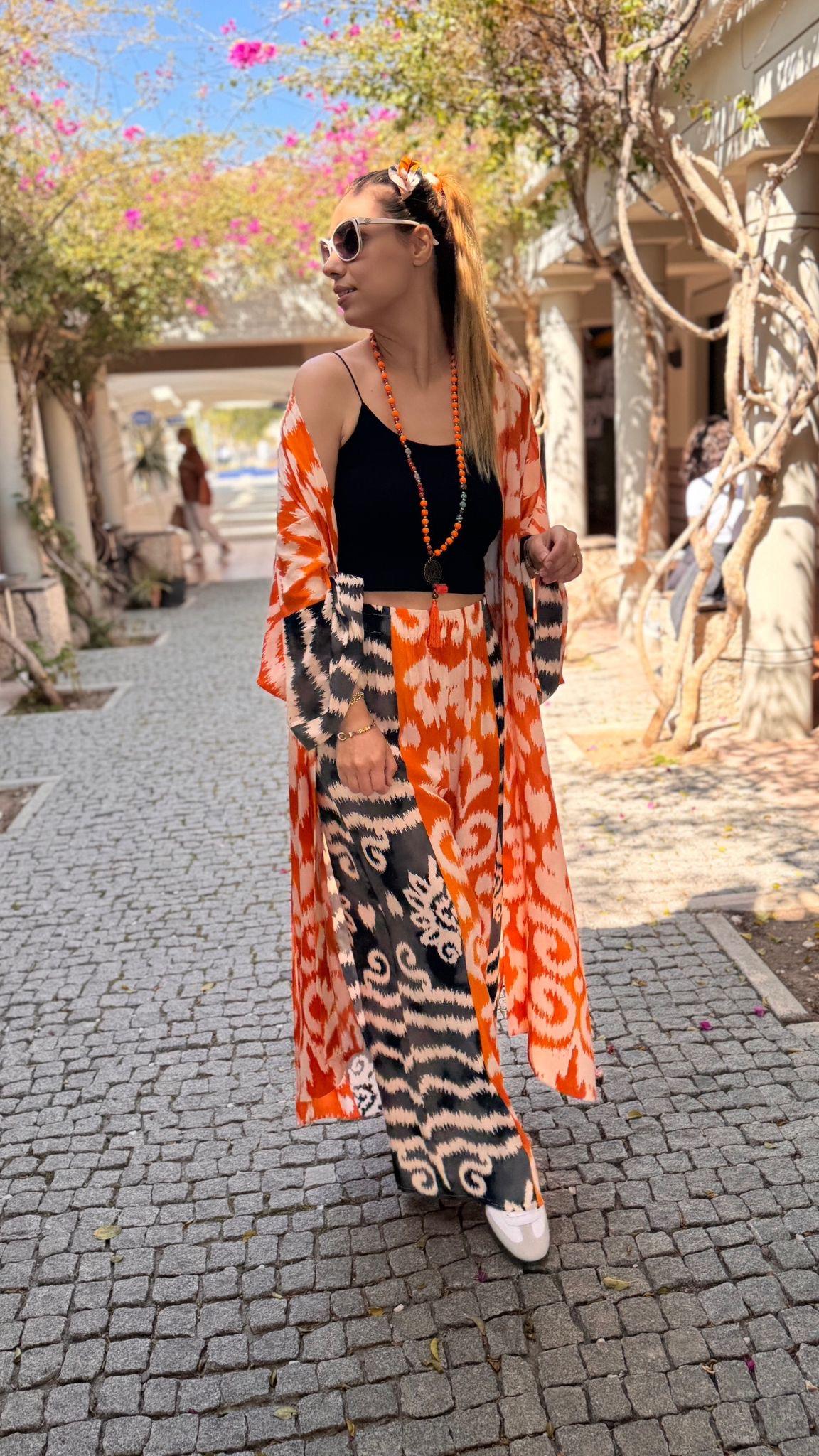 Desenli Kimono