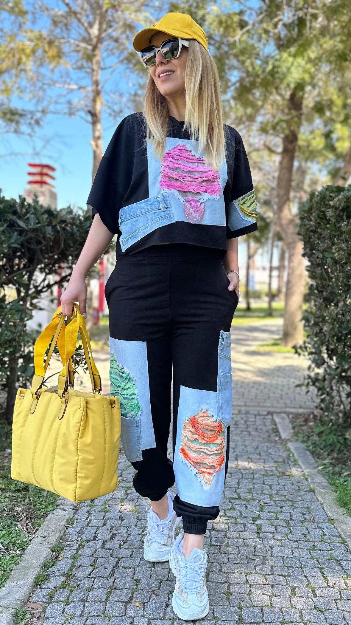 Desenli Sweatahirt 