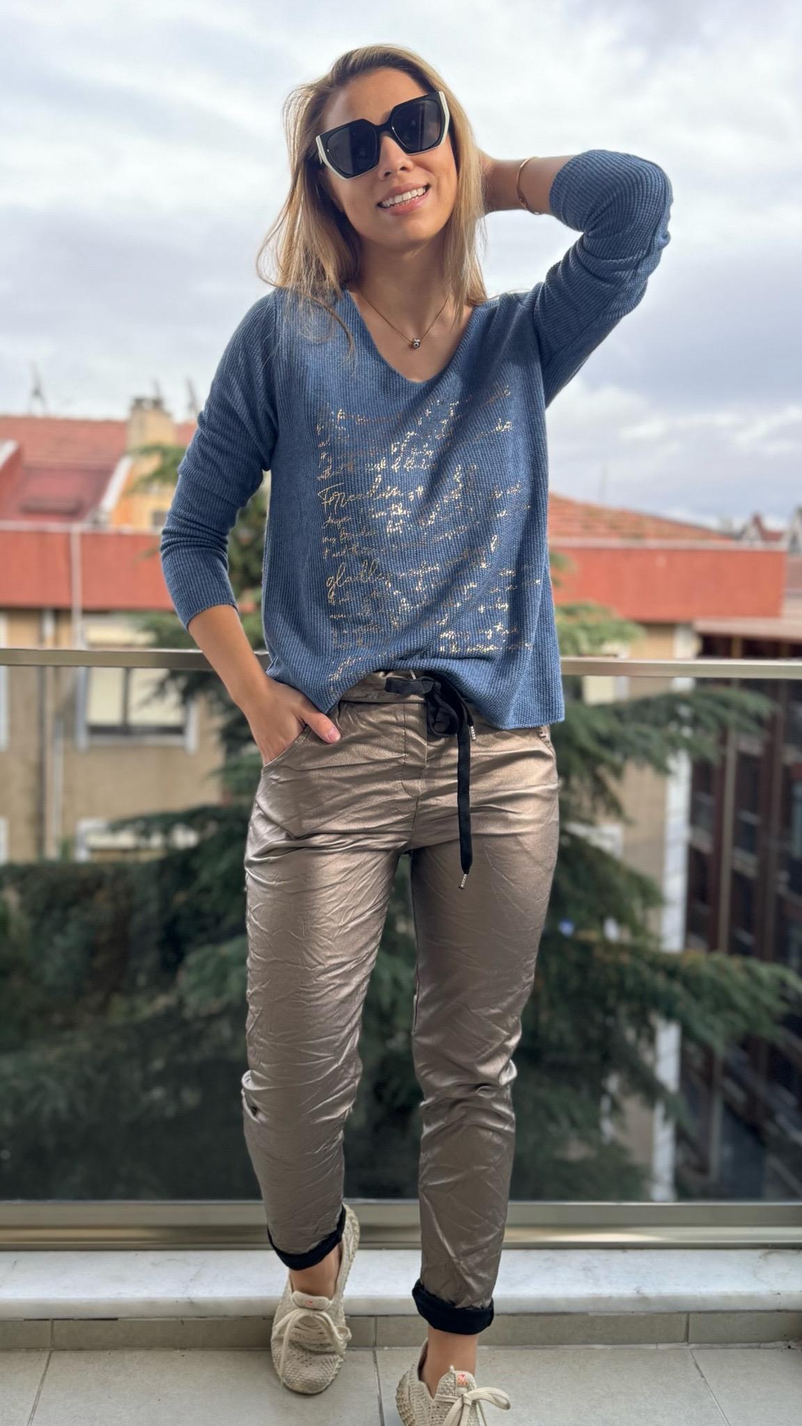 İthal Bluz Yazılı