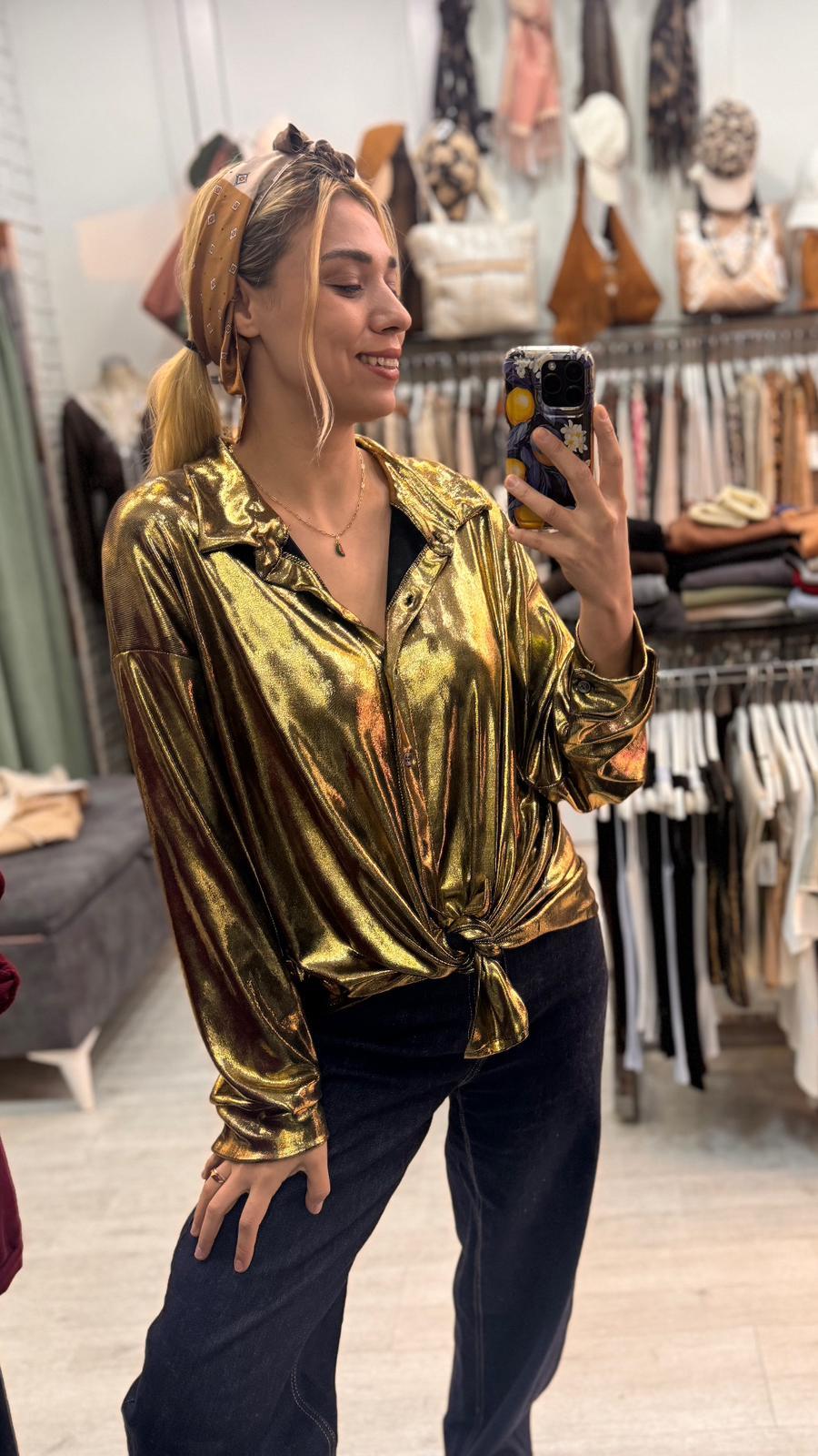 İthal Gold Gömlek 