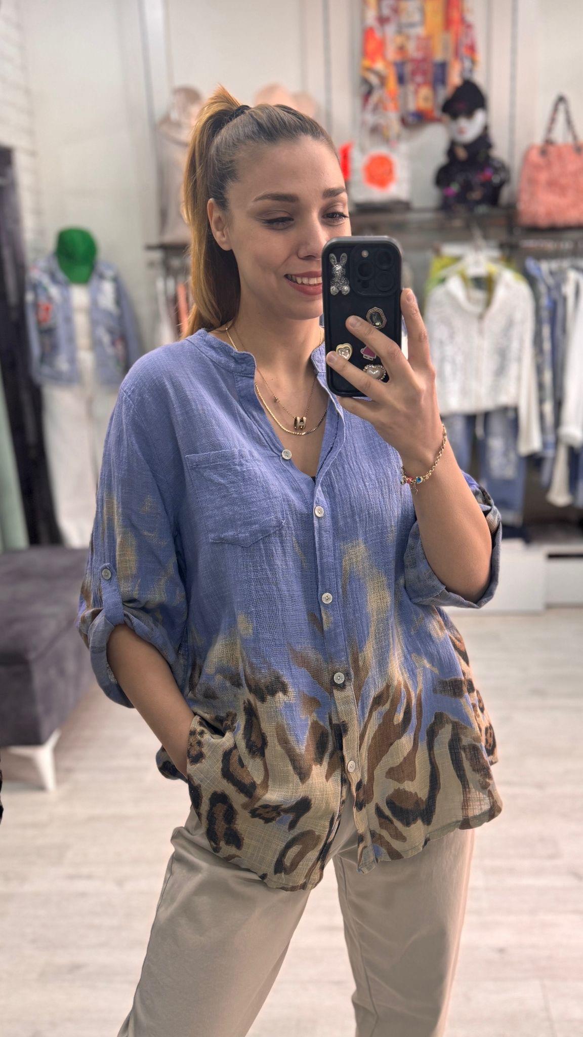 İthal Gömlek Mavi