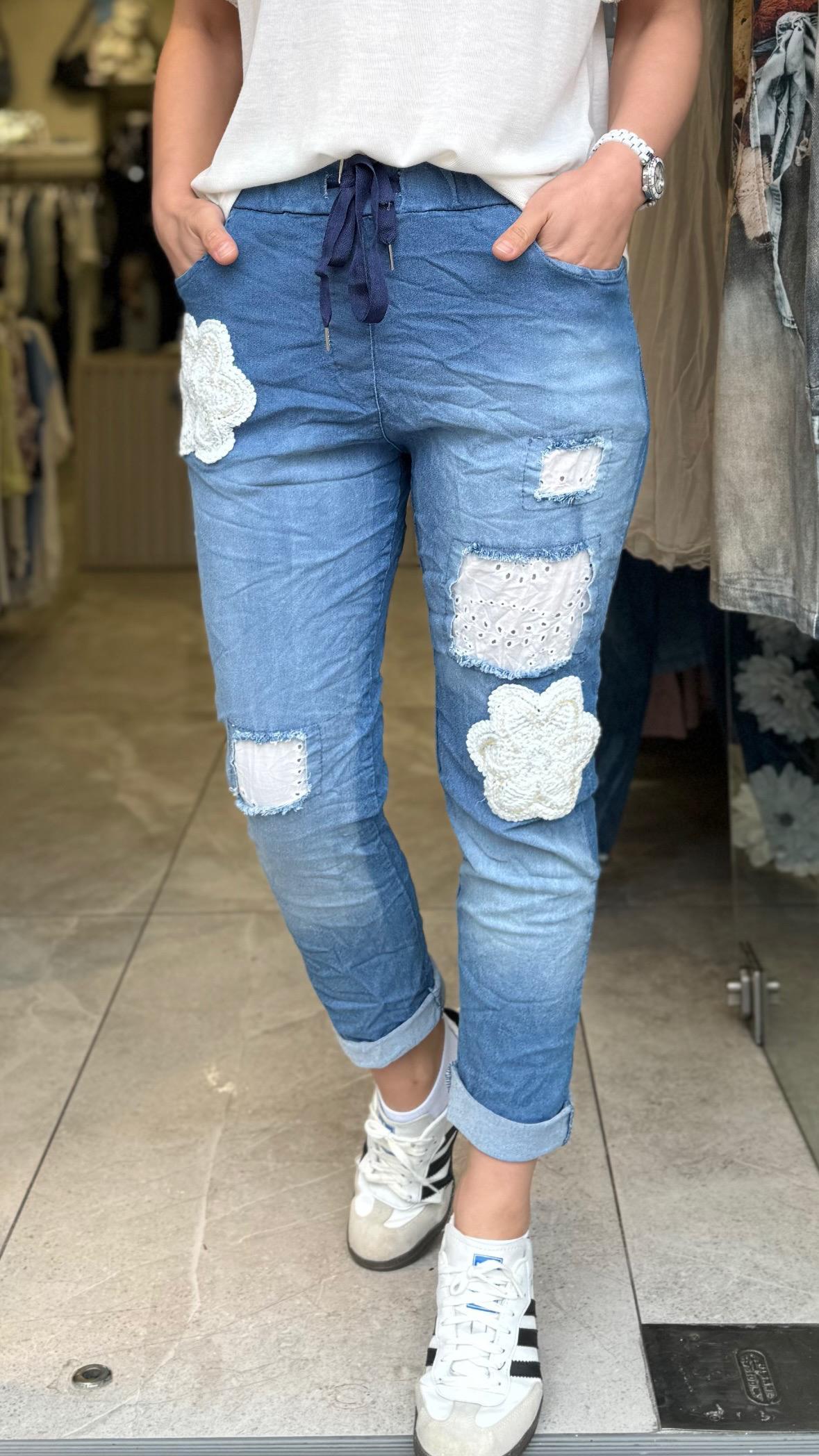 İthal İşlemeli Pantolon