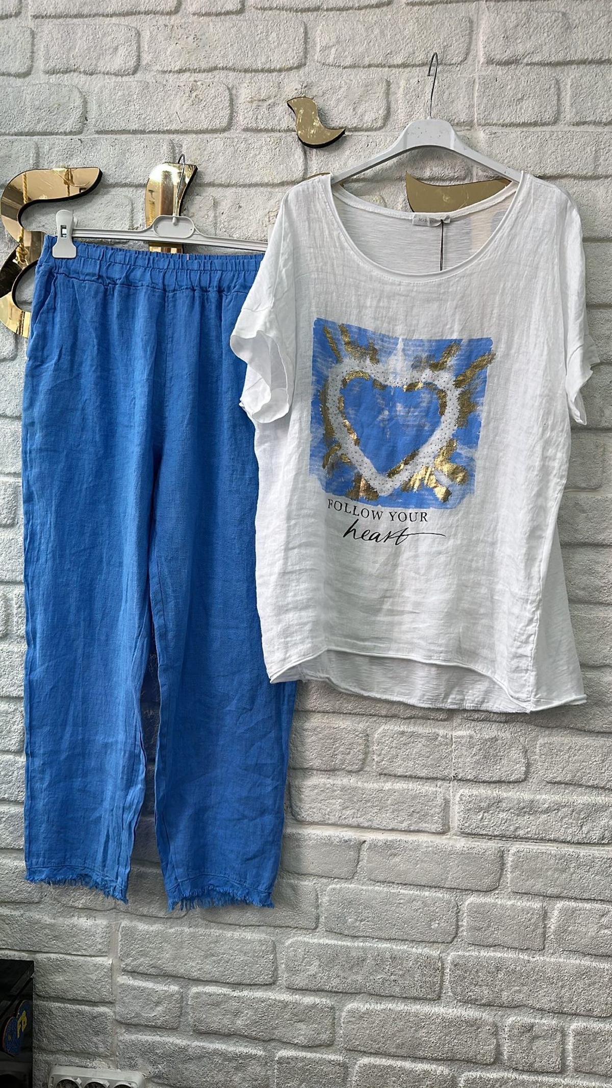 İthal Keten Pantolon-5