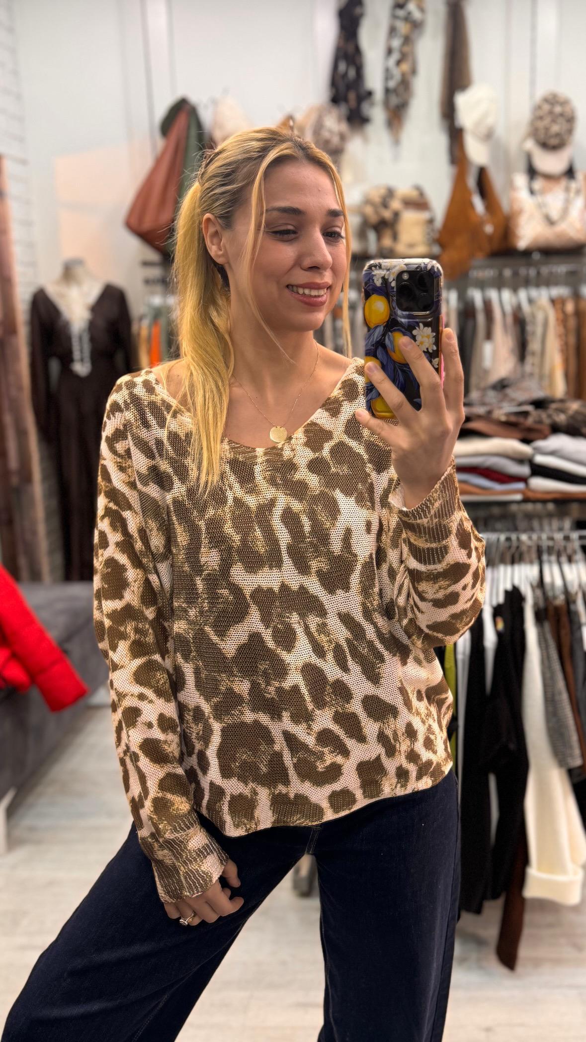 İthal Leopar Bluz