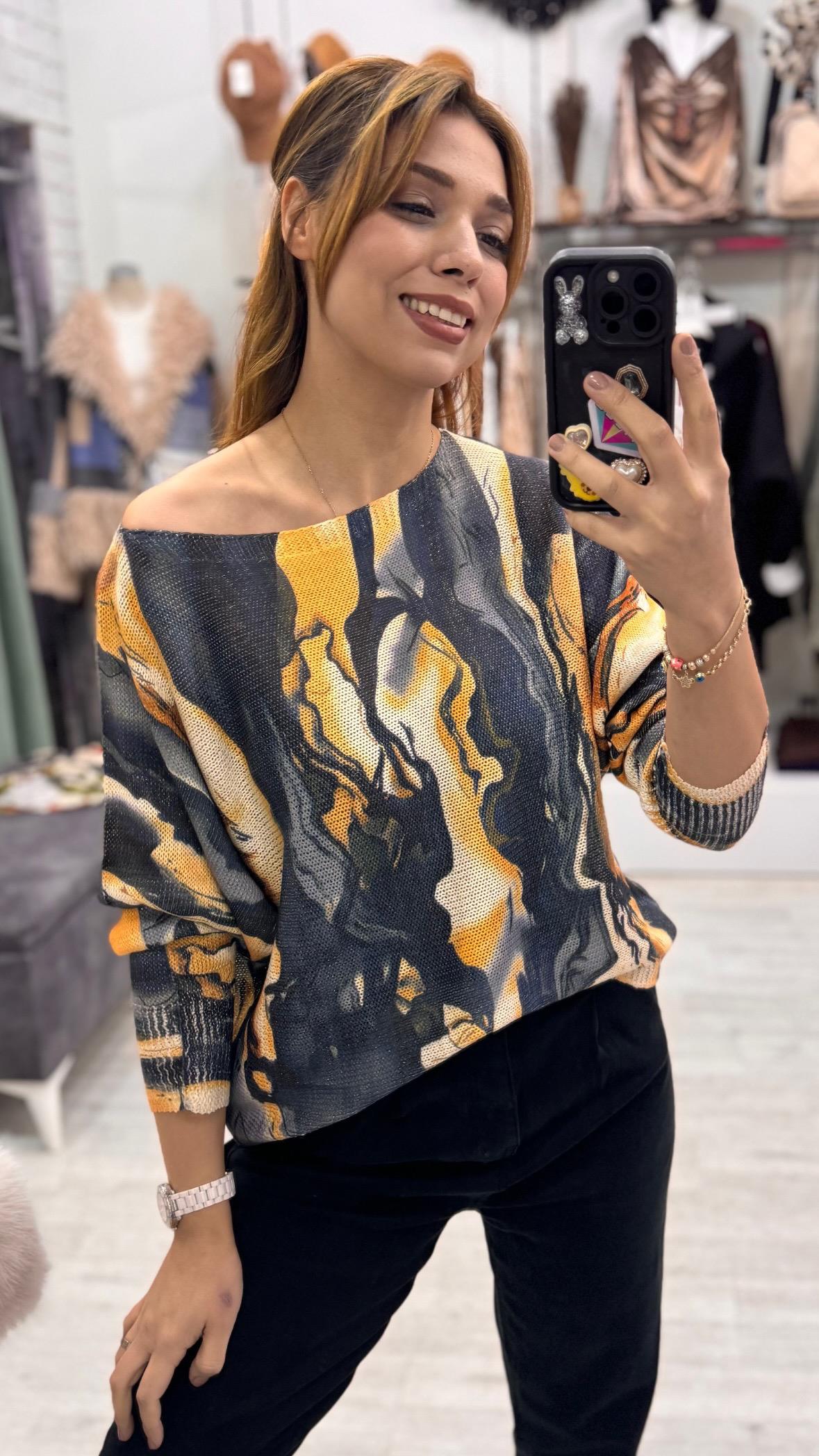 İthal Merserize Sari Desen 