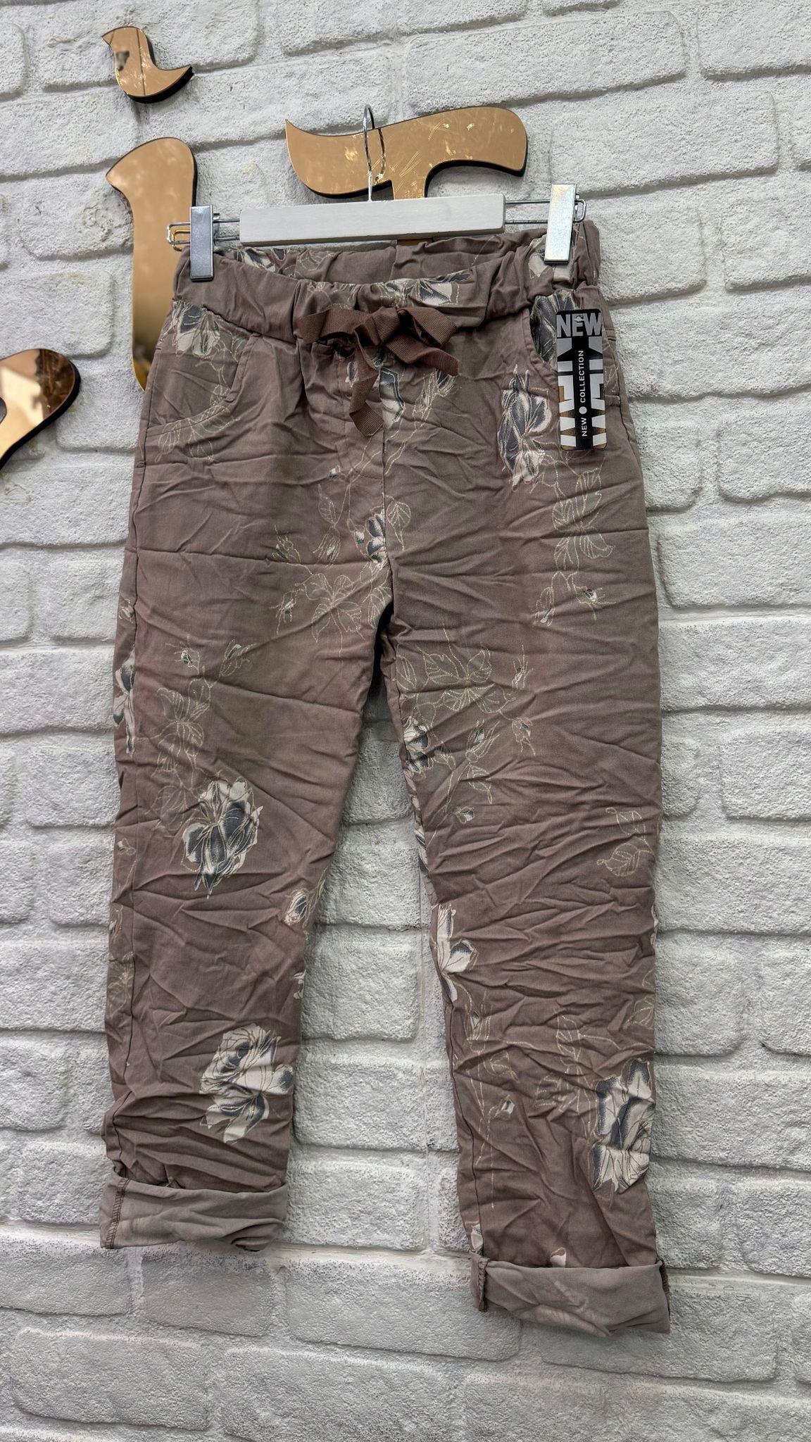 İthal Pantolon Çiçekli