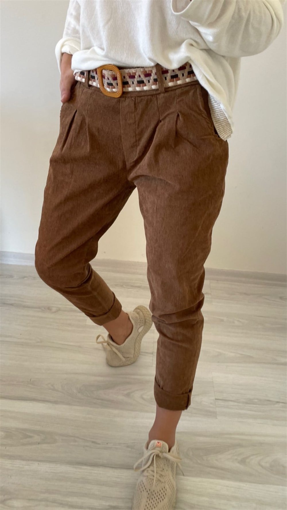 İthal Pantolon Kadife-2