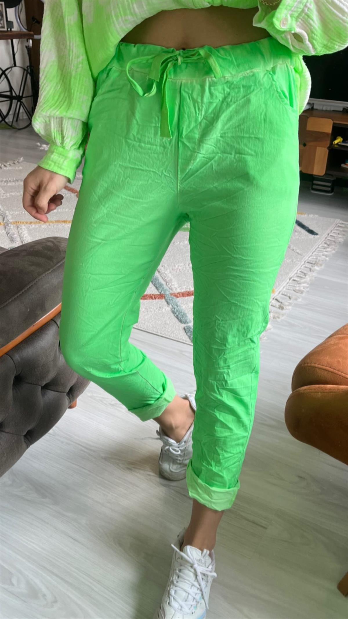 İthal Pantolon Neon