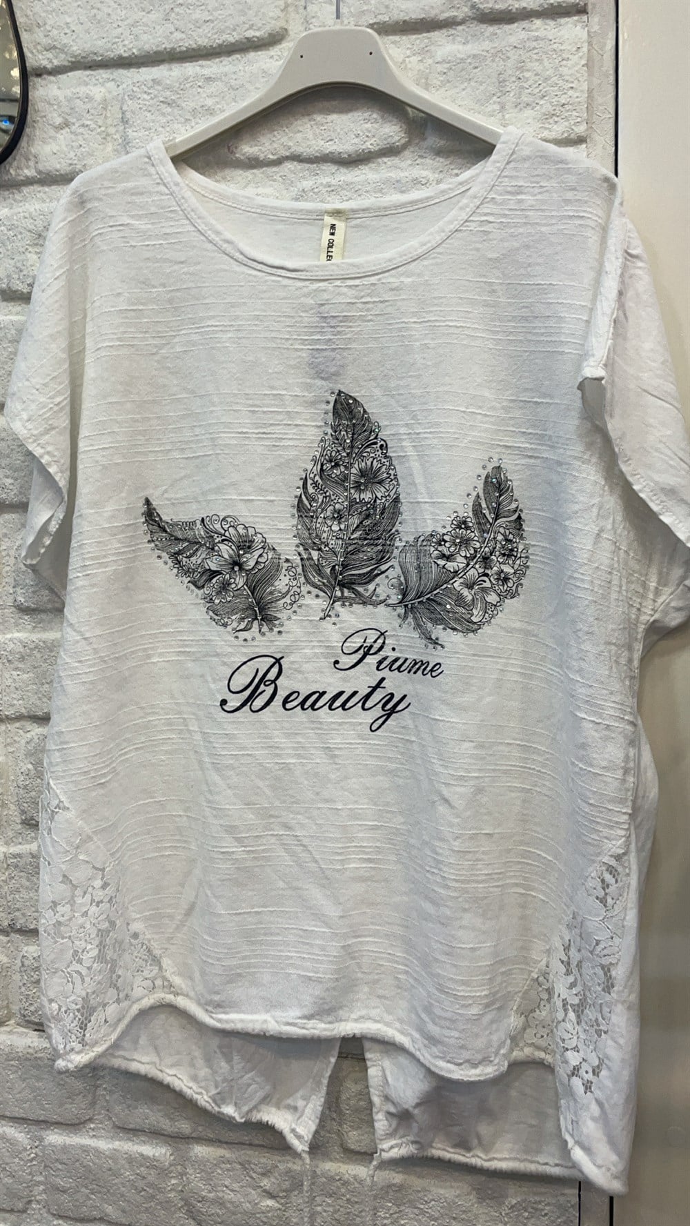 İthal Yaprak Desen Bluz