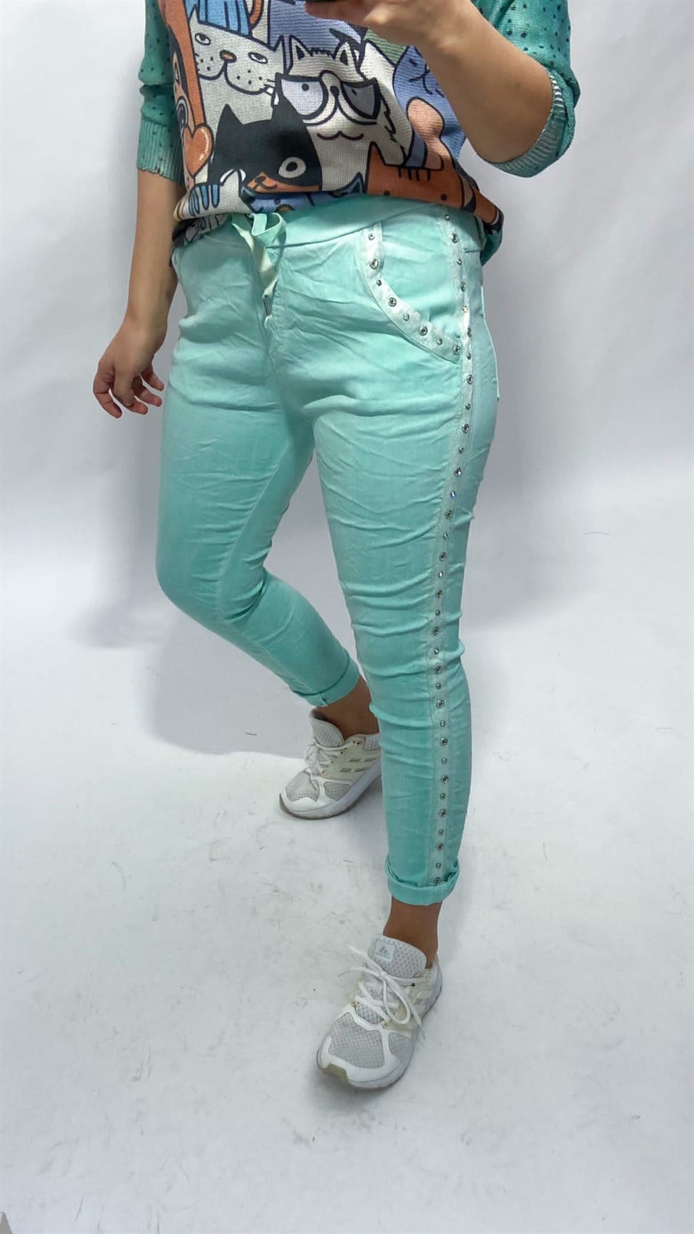 İthal Yeşil Pantolon