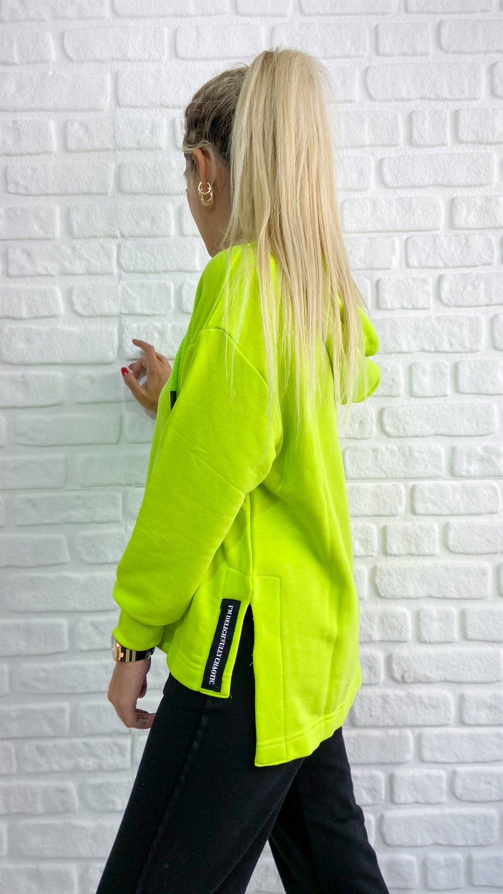 Kapşonlu Forforlu Sweat