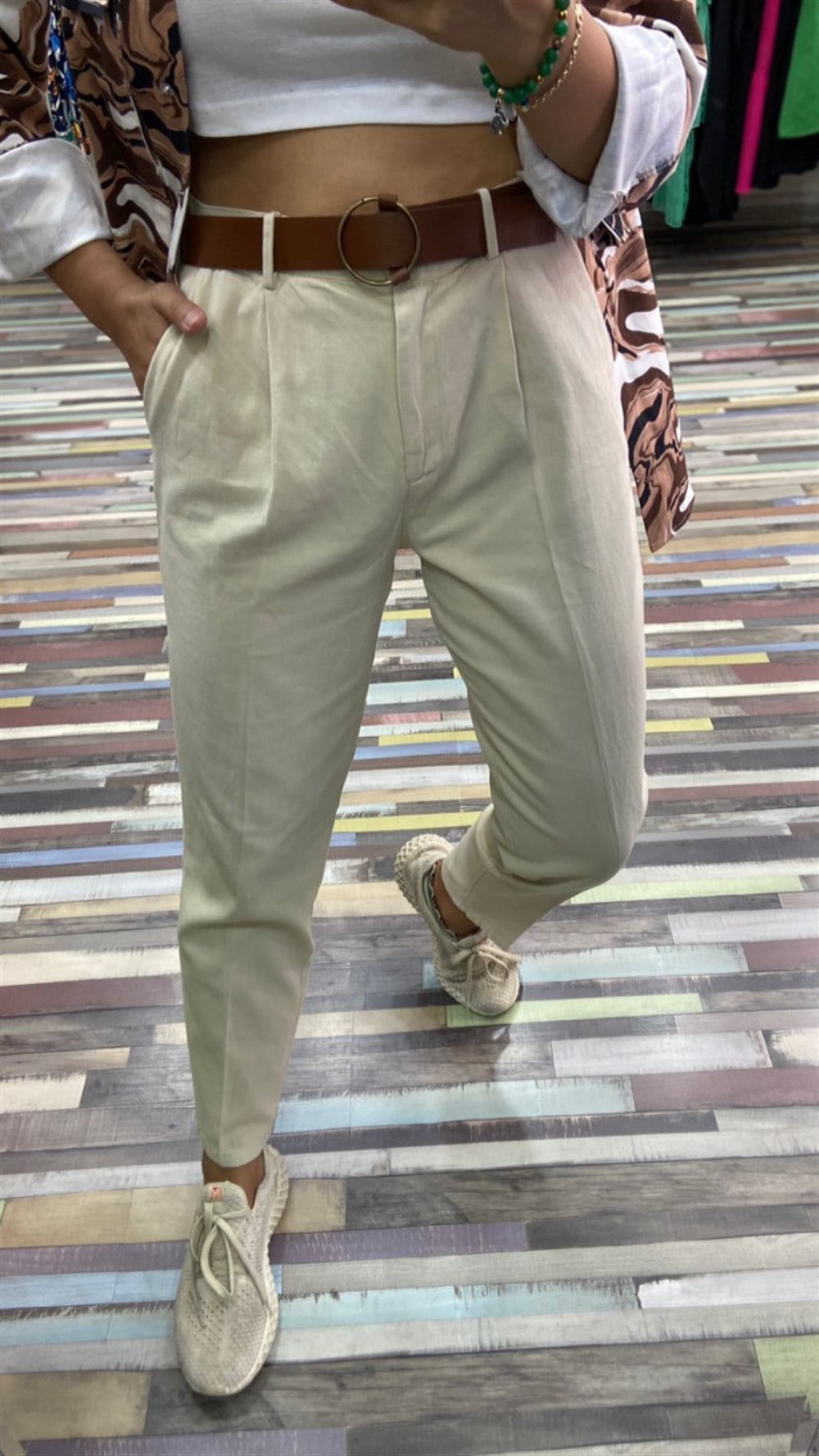 Kemerli Pantolon 