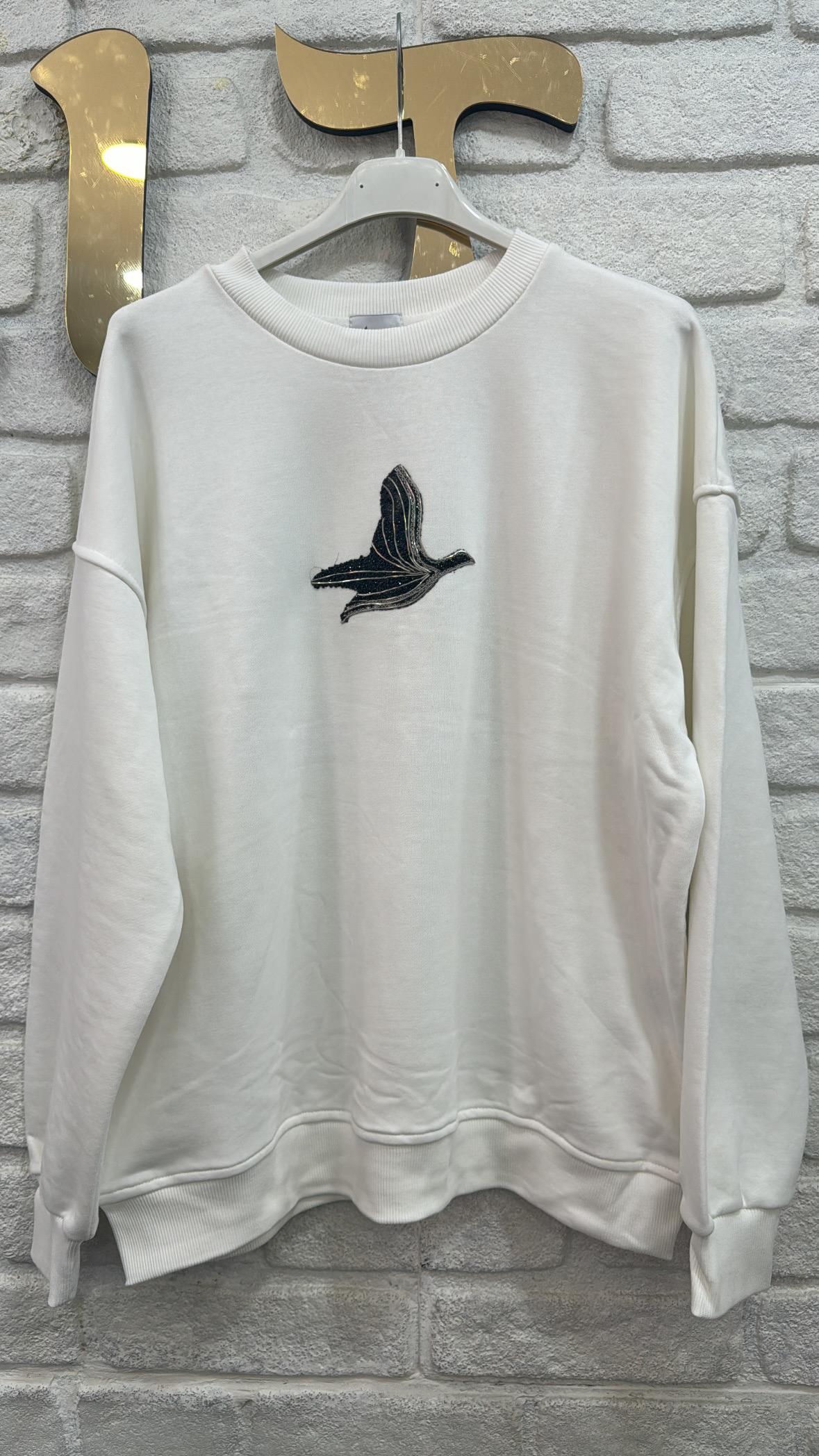 Kuşlu Sweatshirt
