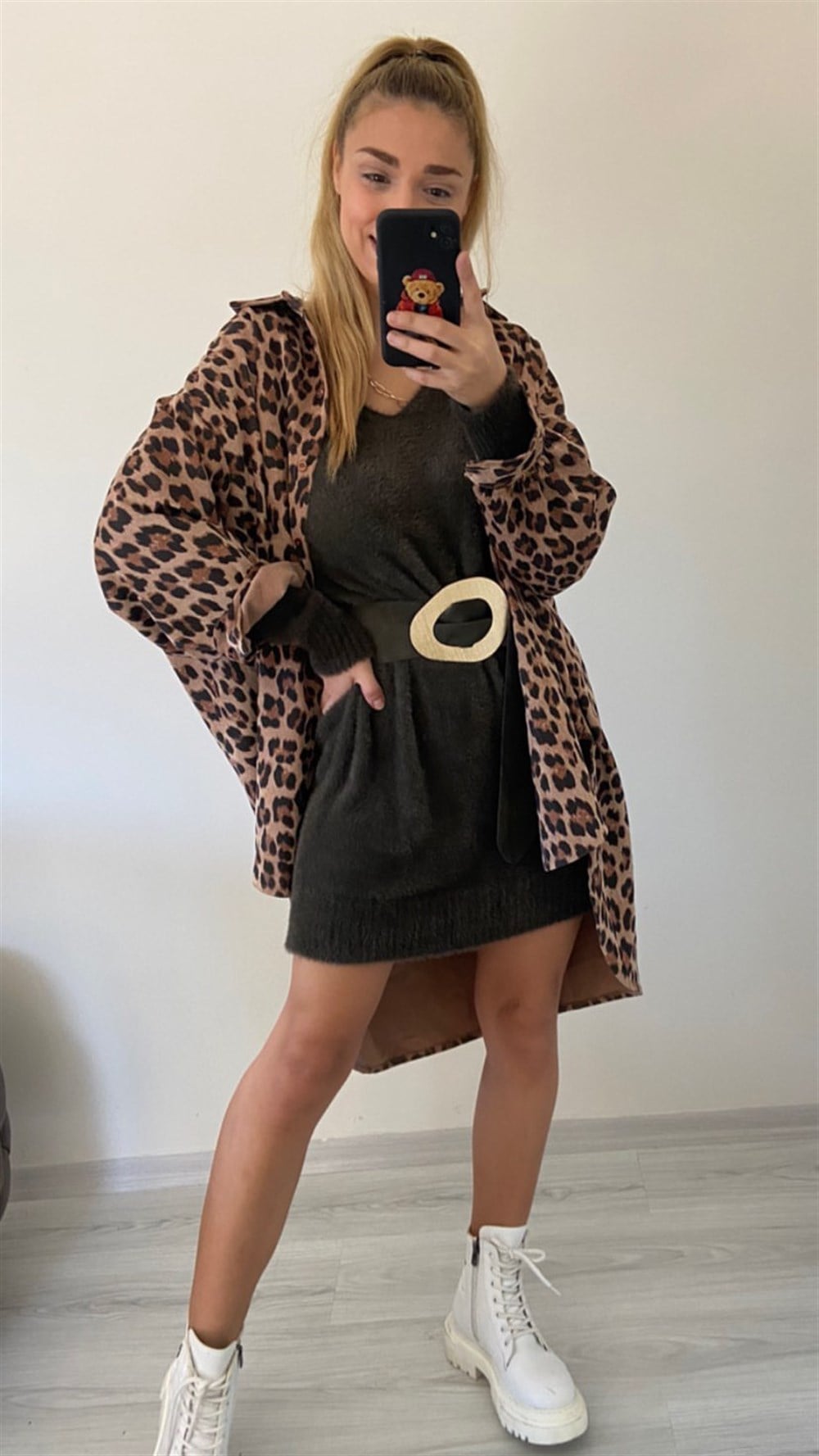 Leoparli Gömlek