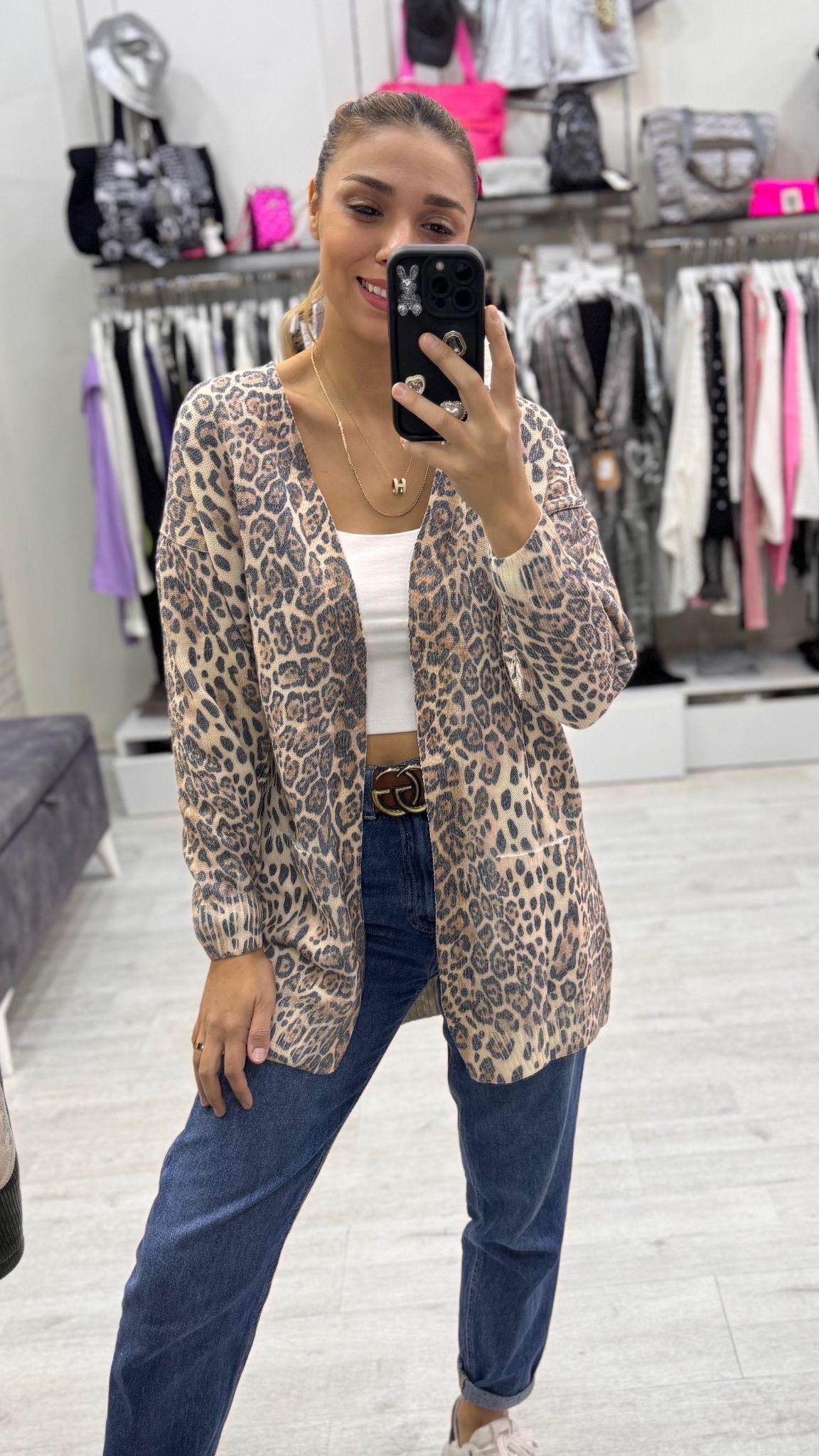 Leoparli Hırka 