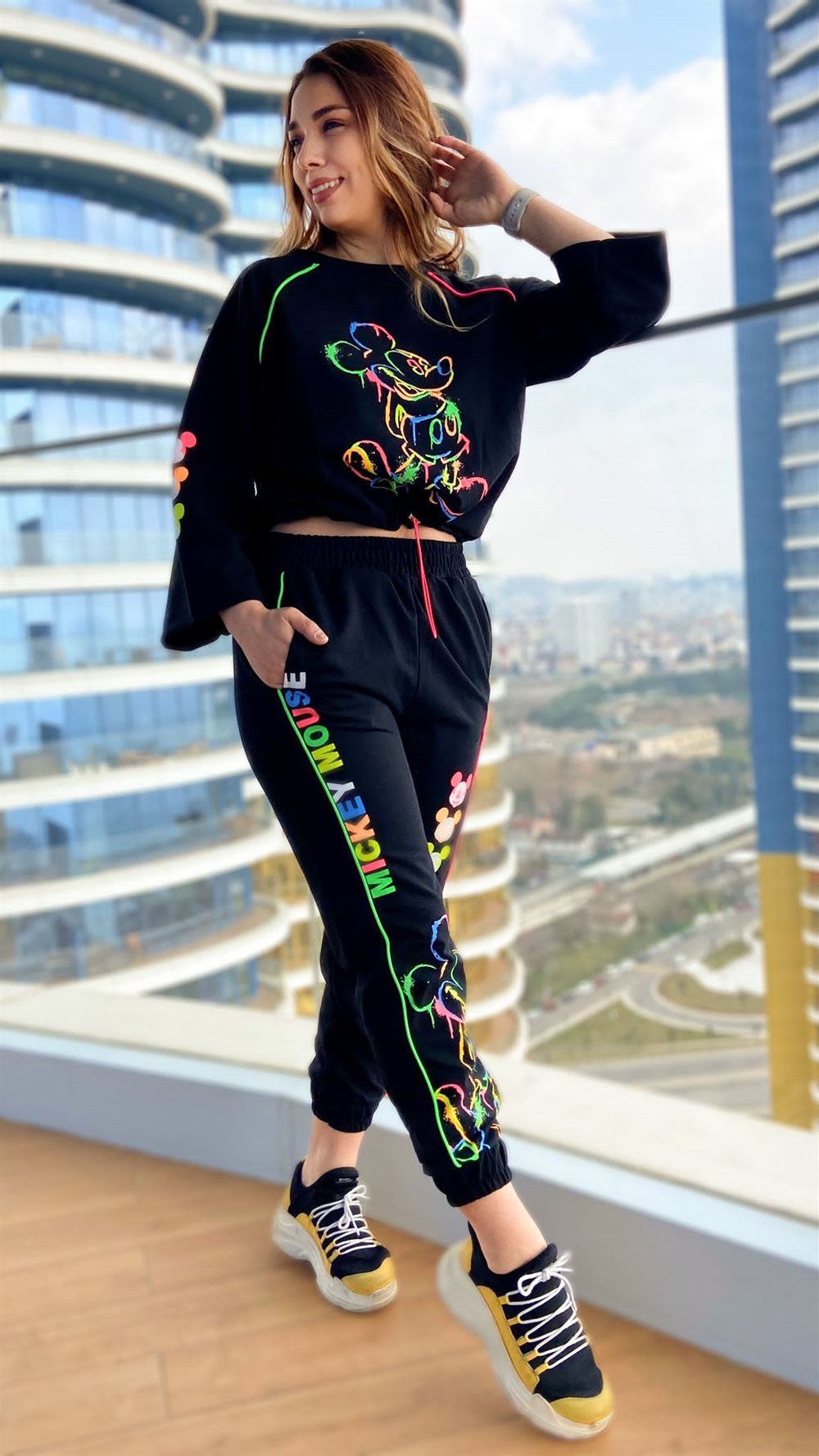 Mickey Eşofman Neon Takımı