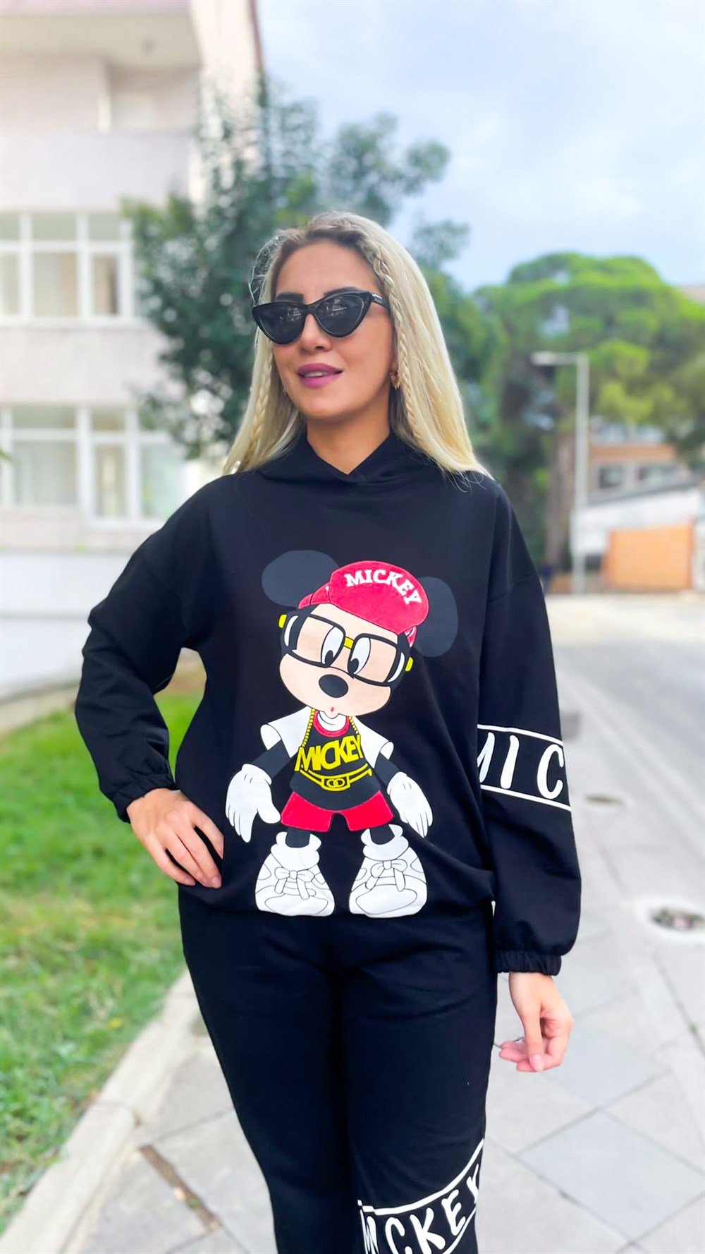 Mickey Eşofman Takımı Siyah