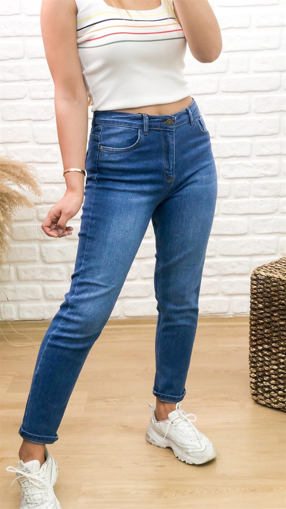 Mom Fit Jean Mavi