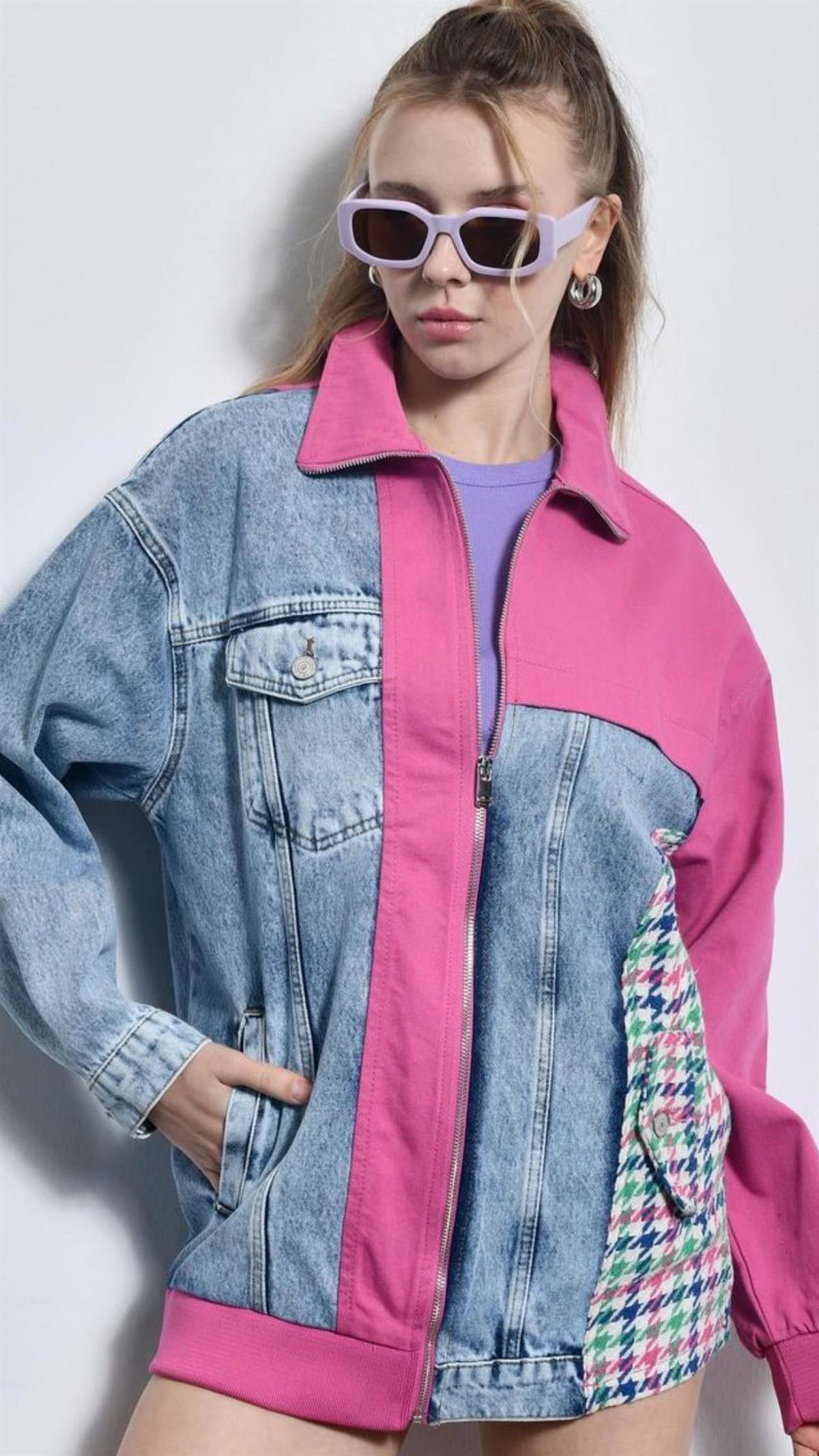 Pembe Kot Ceket