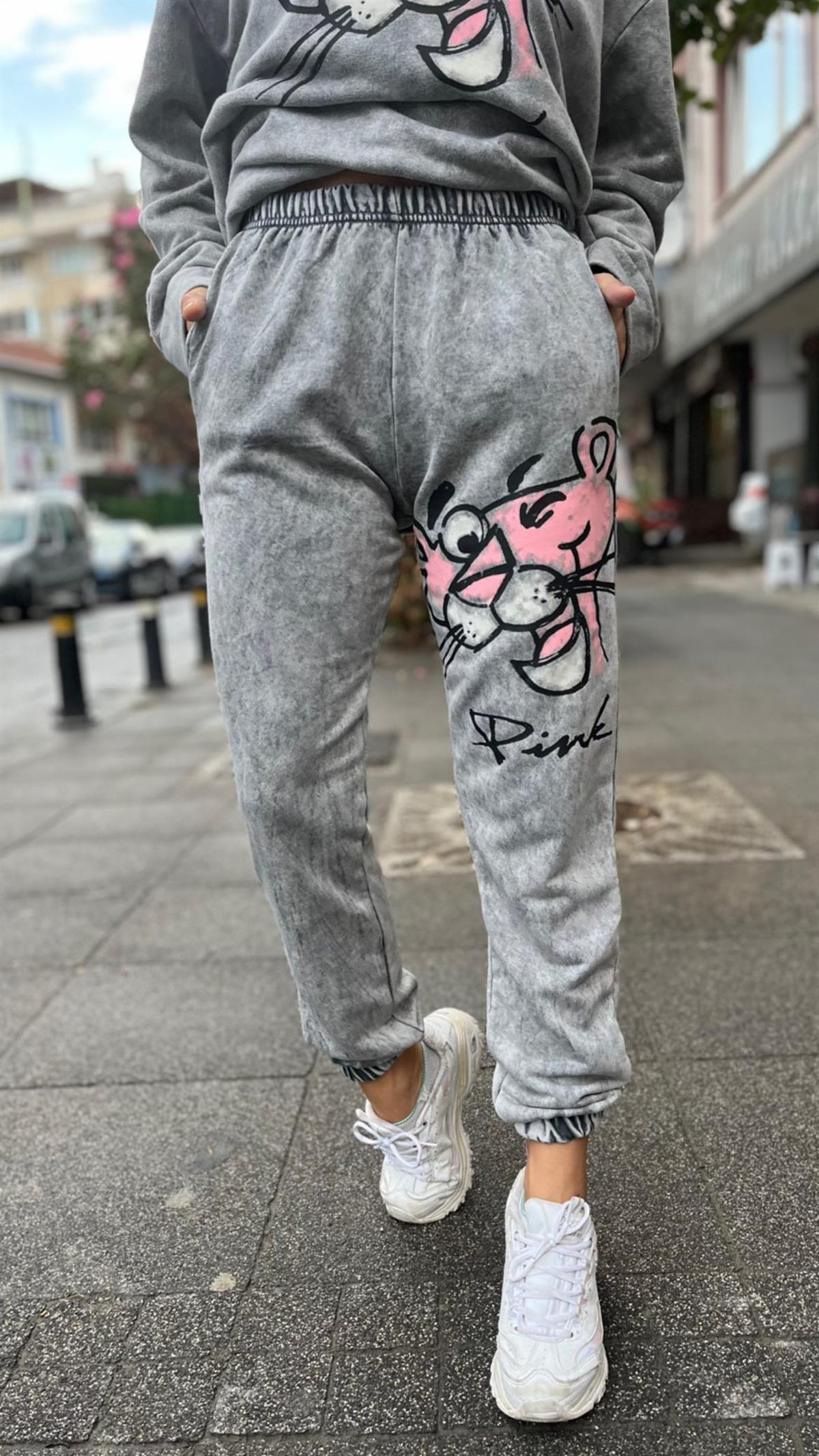 Pembe Panter Eşofman Altı