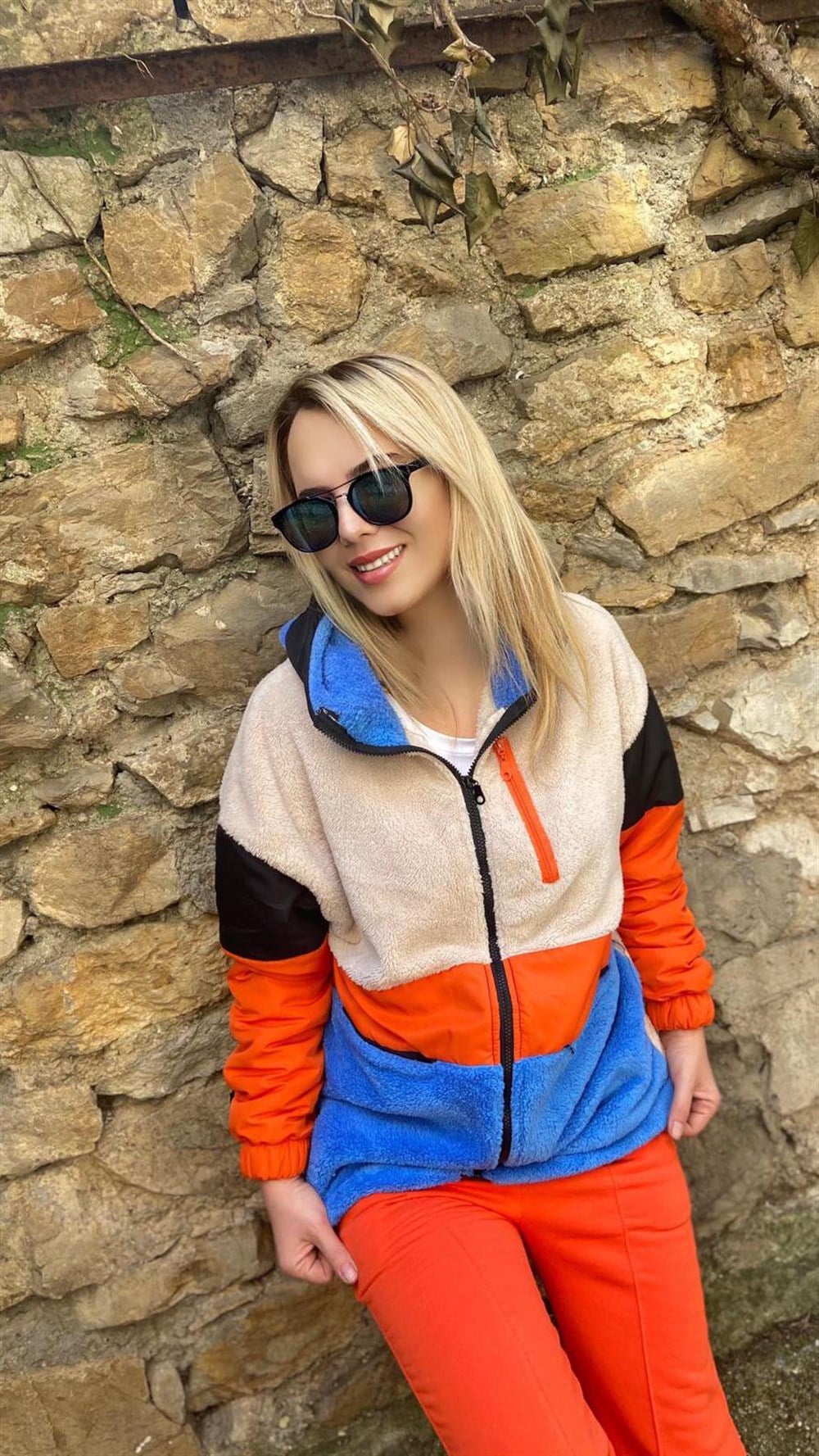 Polar Fermuarlı Renkli Sweat