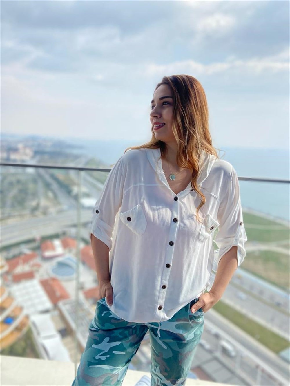 Pul Detay Pamuk Hırka 