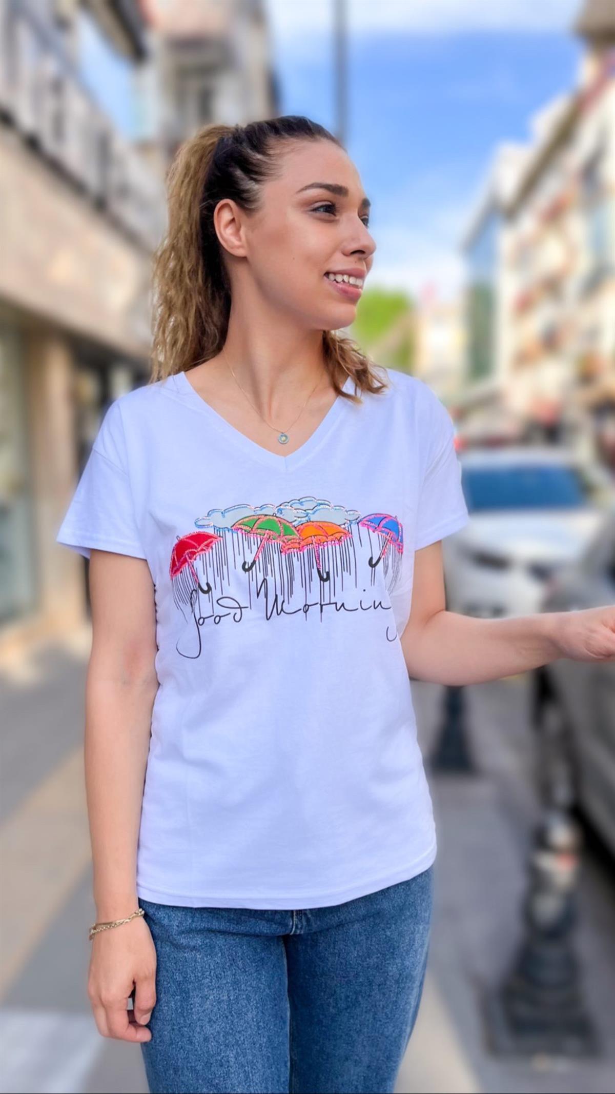 Şemsiyeli Tshirt
