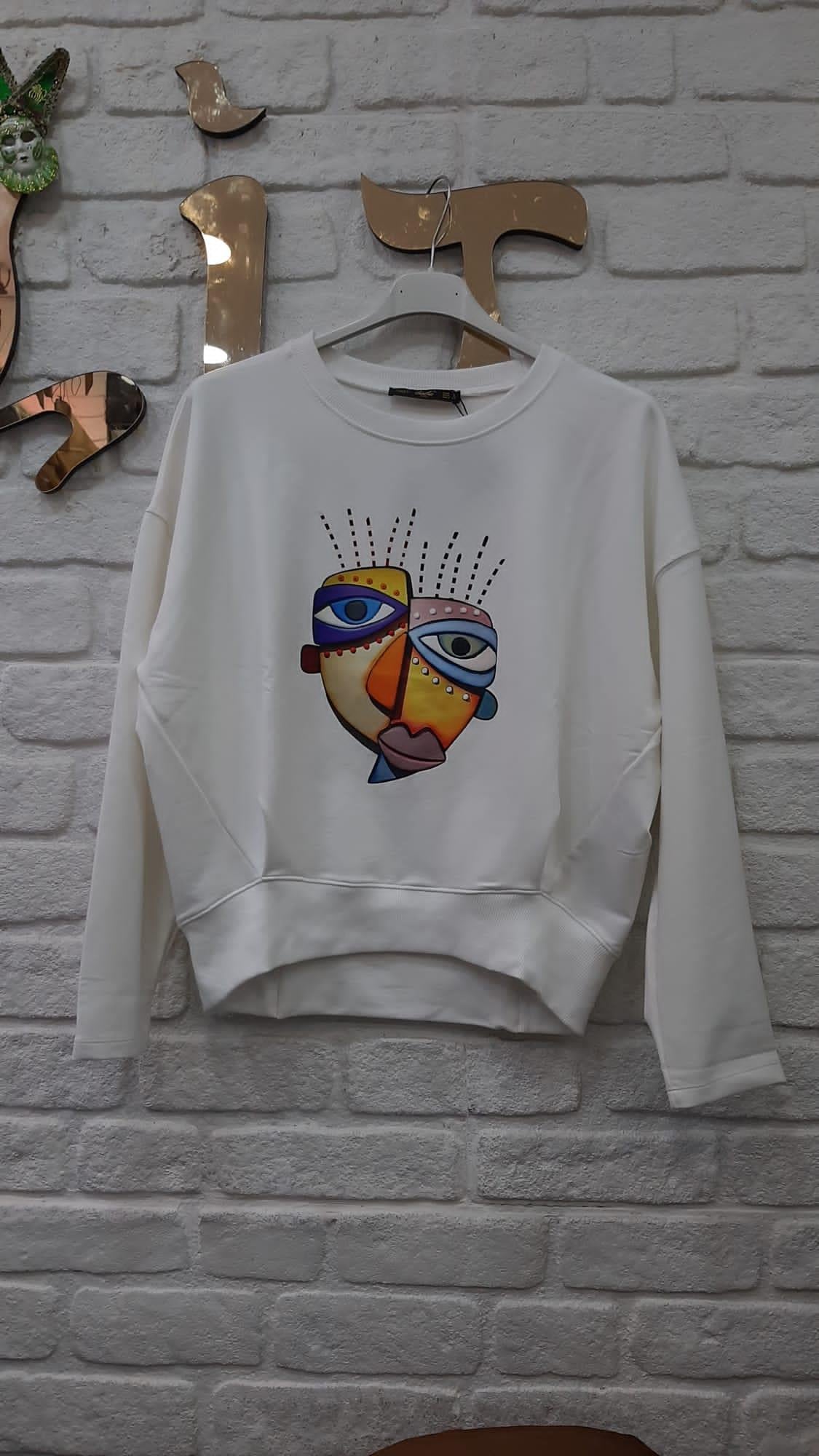 Sweatshirt Yüzlü
