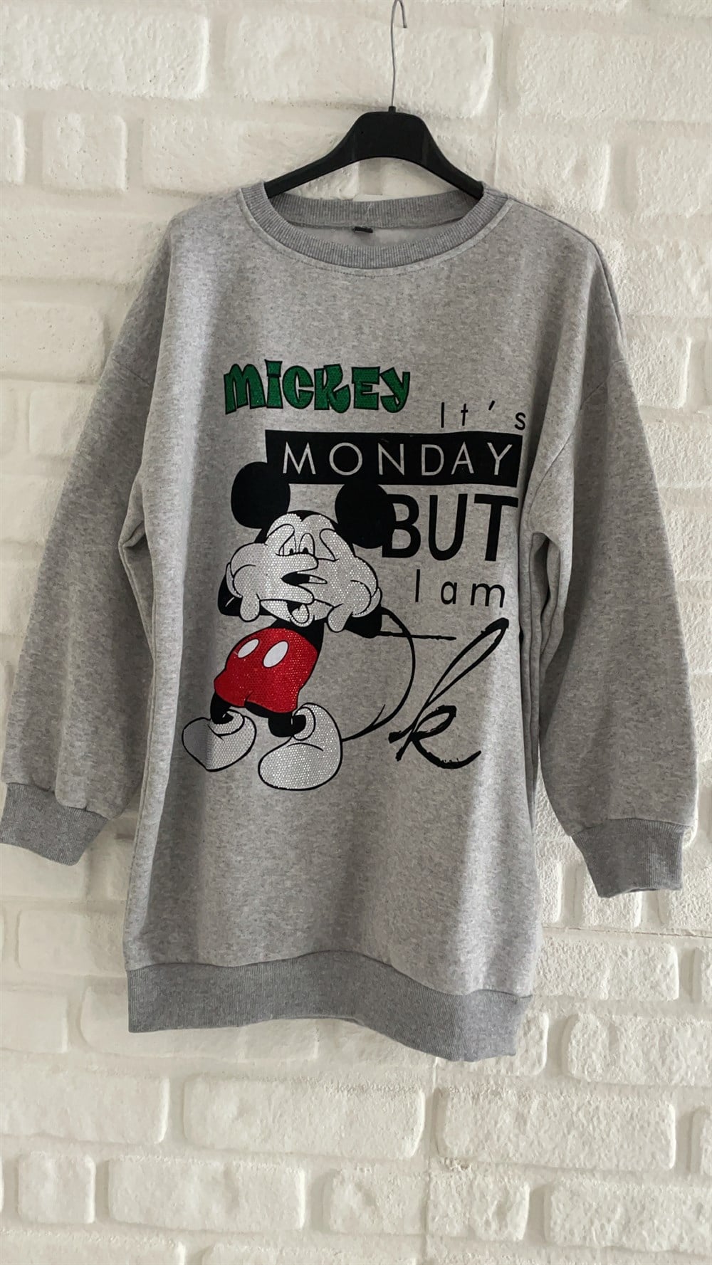 Taşli Mickeyli Sweat