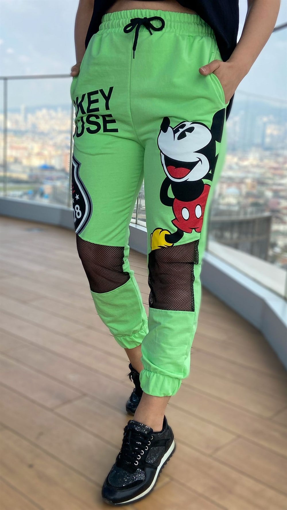 Yeşil Mickey Eşofman 