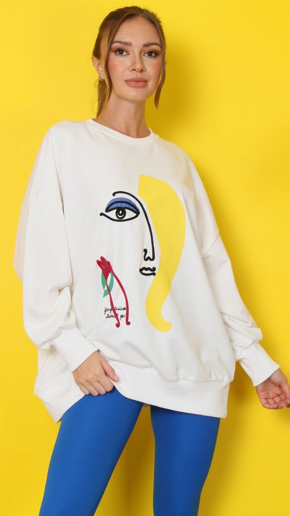 Yüzlü Sweat 